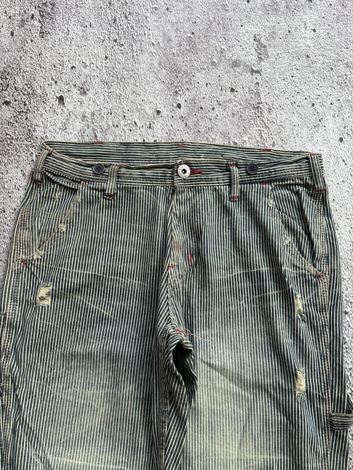 Hysteric Glamour 2000's Carpenter stripe Bootcut style Pants Size US 32 / EU 48 - 3 Thumbnail