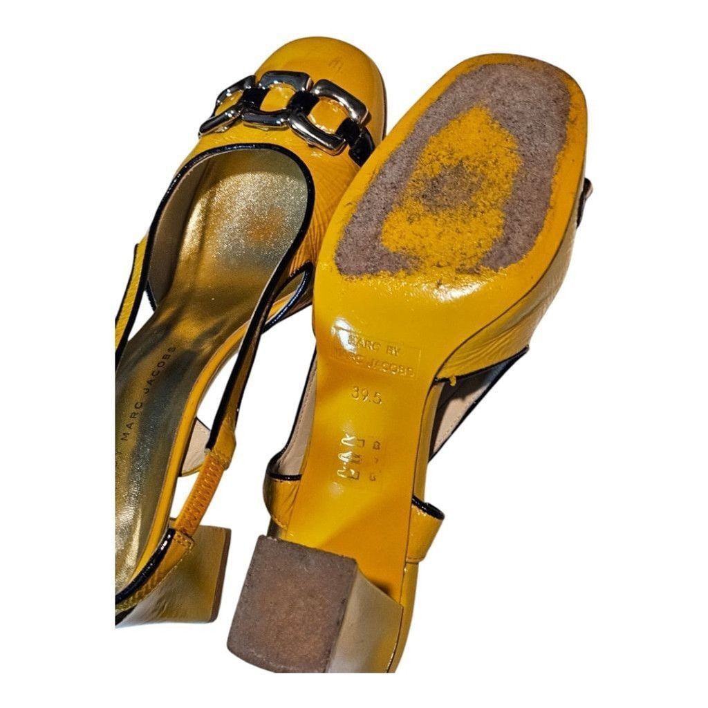 Marc Jacobs Marc Jacobs Yellow Slingback Heels Size 39.5 Size US 7.5 / IT 37.5 - 9 Thumbnail