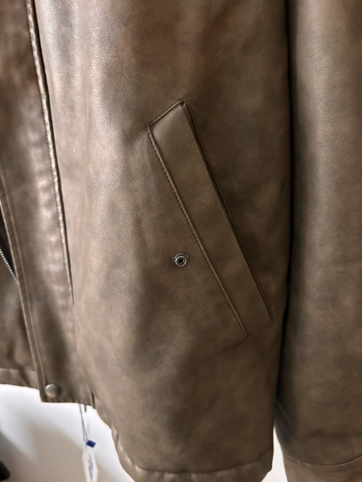 Other Buttbill Faux Leather Lined Bomber Jacket Size US L / EU 52-54 / 3 - 3 Thumbnail