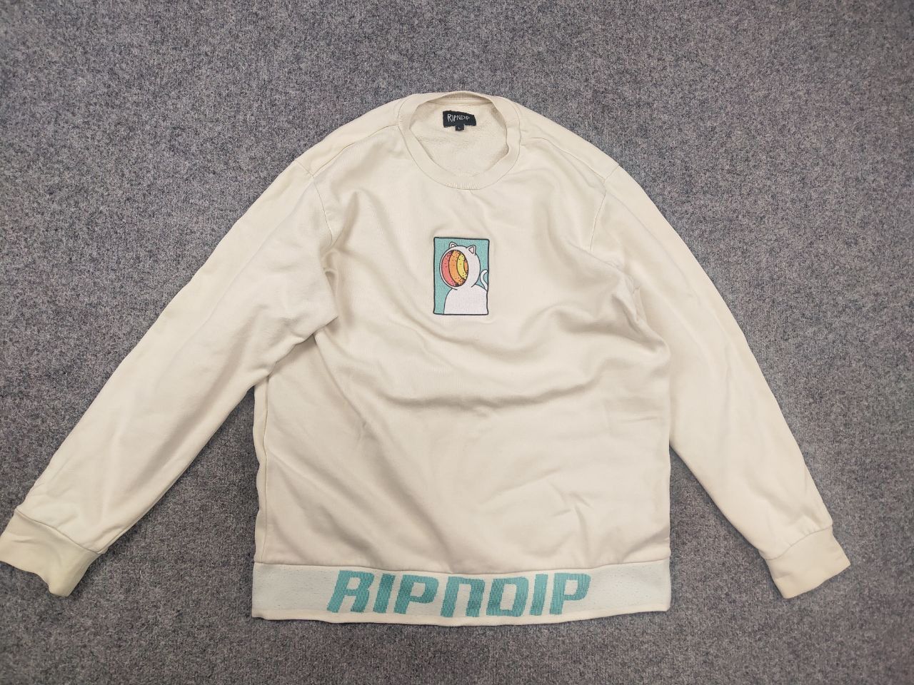 RIPNDIP RIPNDIP Open Mind Crew Neck Embroidered Logo Sweatshirt Size US L / EU 52-54 / 3 - 10 Thumbnail