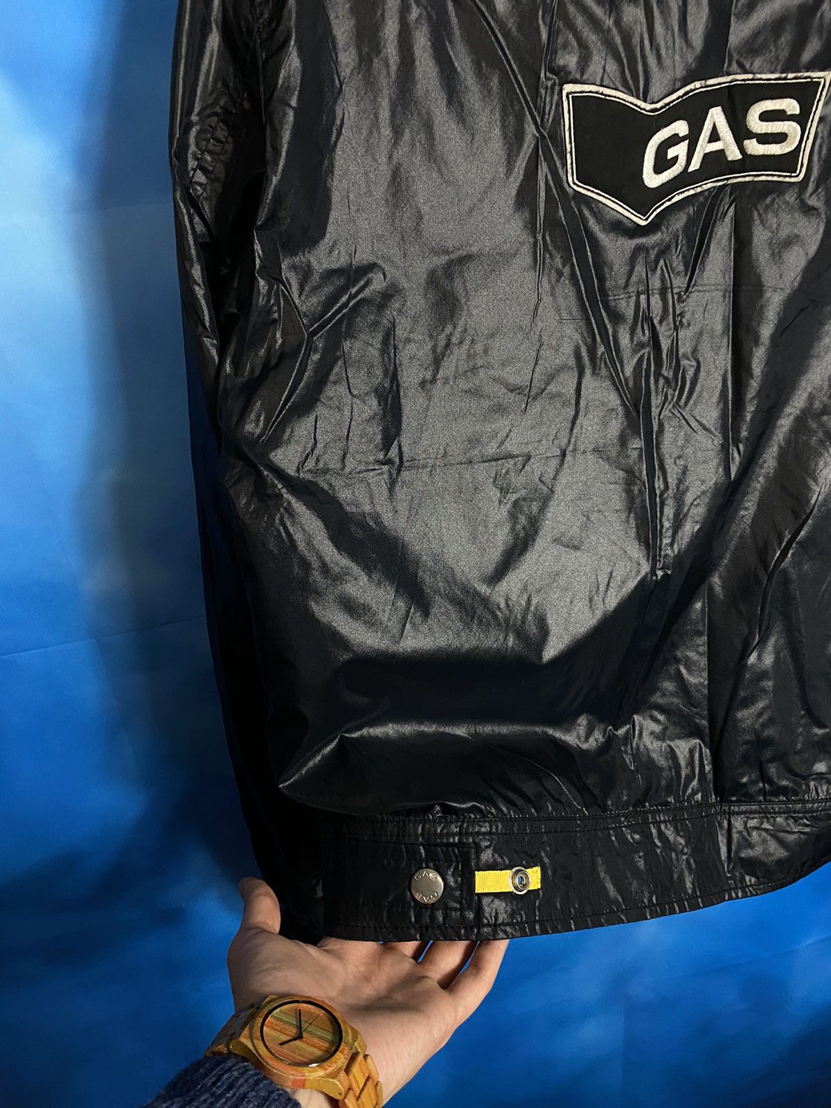 Honda × Vintage 💥 Gas x Honda bike racing nylon jacket y2k Size US L / EU 52-54 / 3 - 6 Thumbnail
