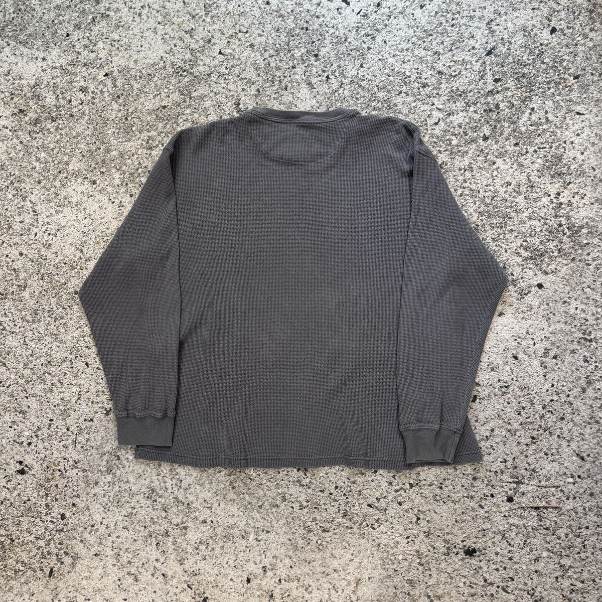 Vintage Faded Blue Thermal Longsleeve Shirt ERD Grunge Thrashed Size US XXL / EU 58 / 5 - 2 Thumbnail