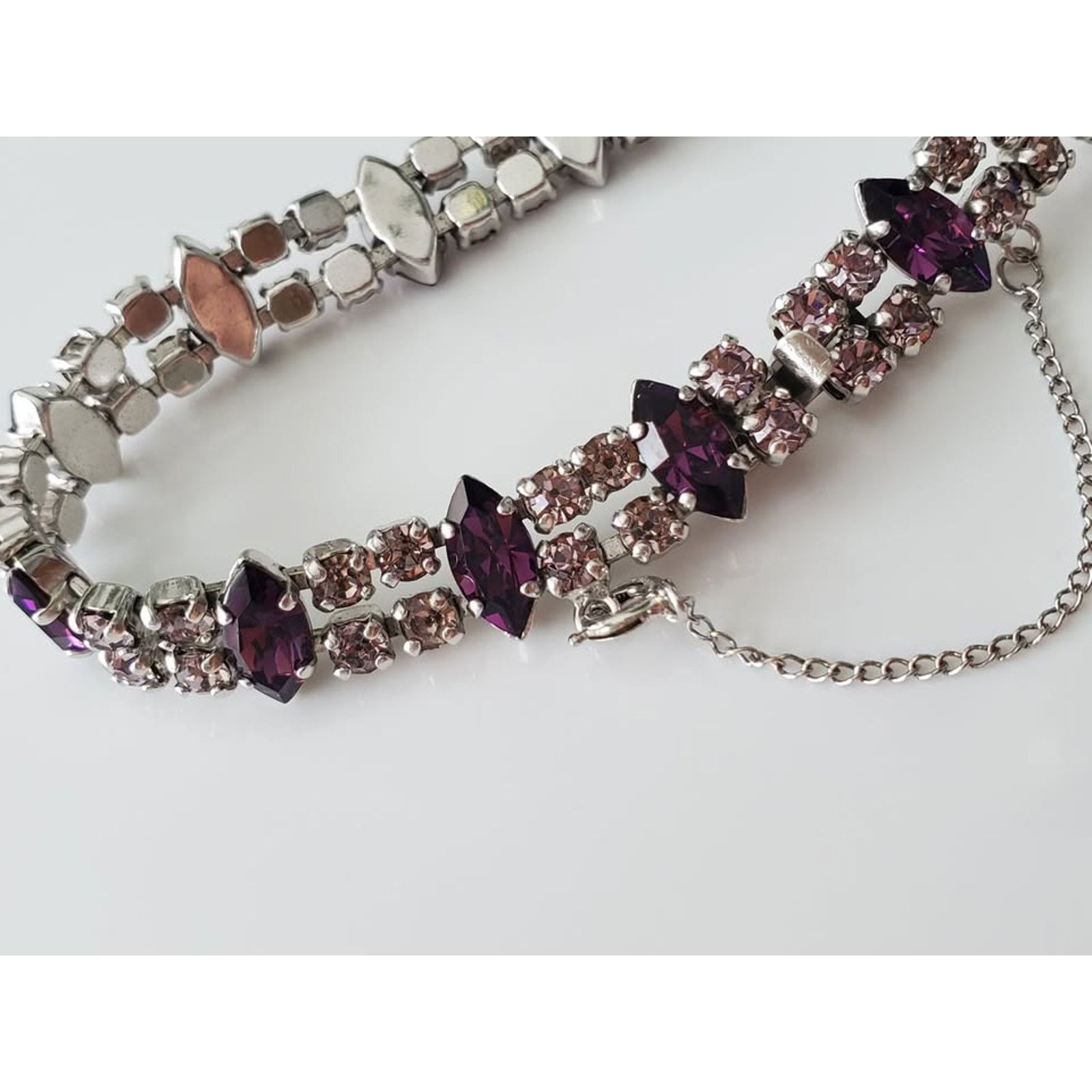 Other Vintage B David Designer Purple and Lavendar Bracelet Size ONE SIZE - 3 Thumbnail