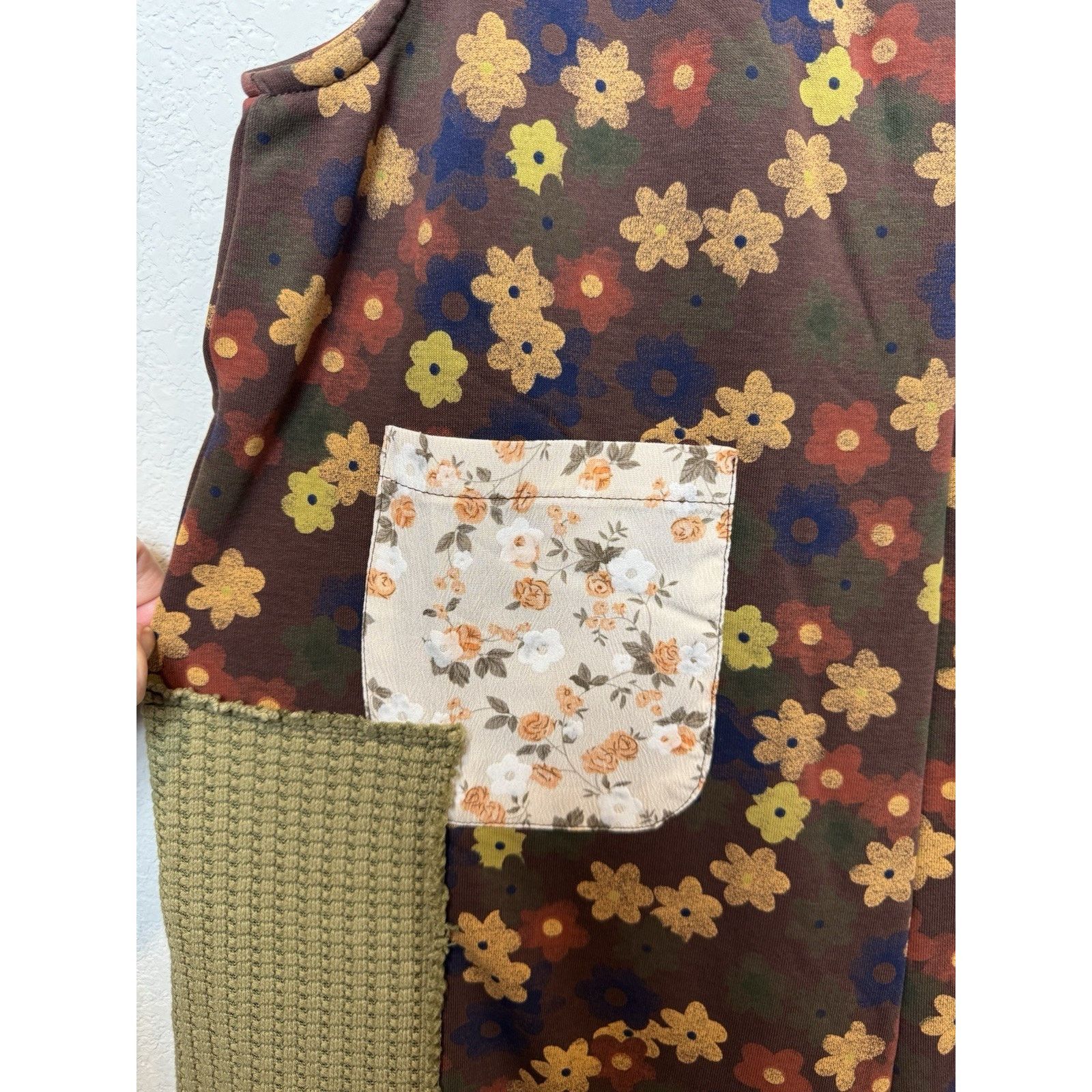 Other POL Floral Print Jumpsuit Boho Patchwork Retro Oversized M Size 32" / US 10 / IT 46 - 10 Thumbnail