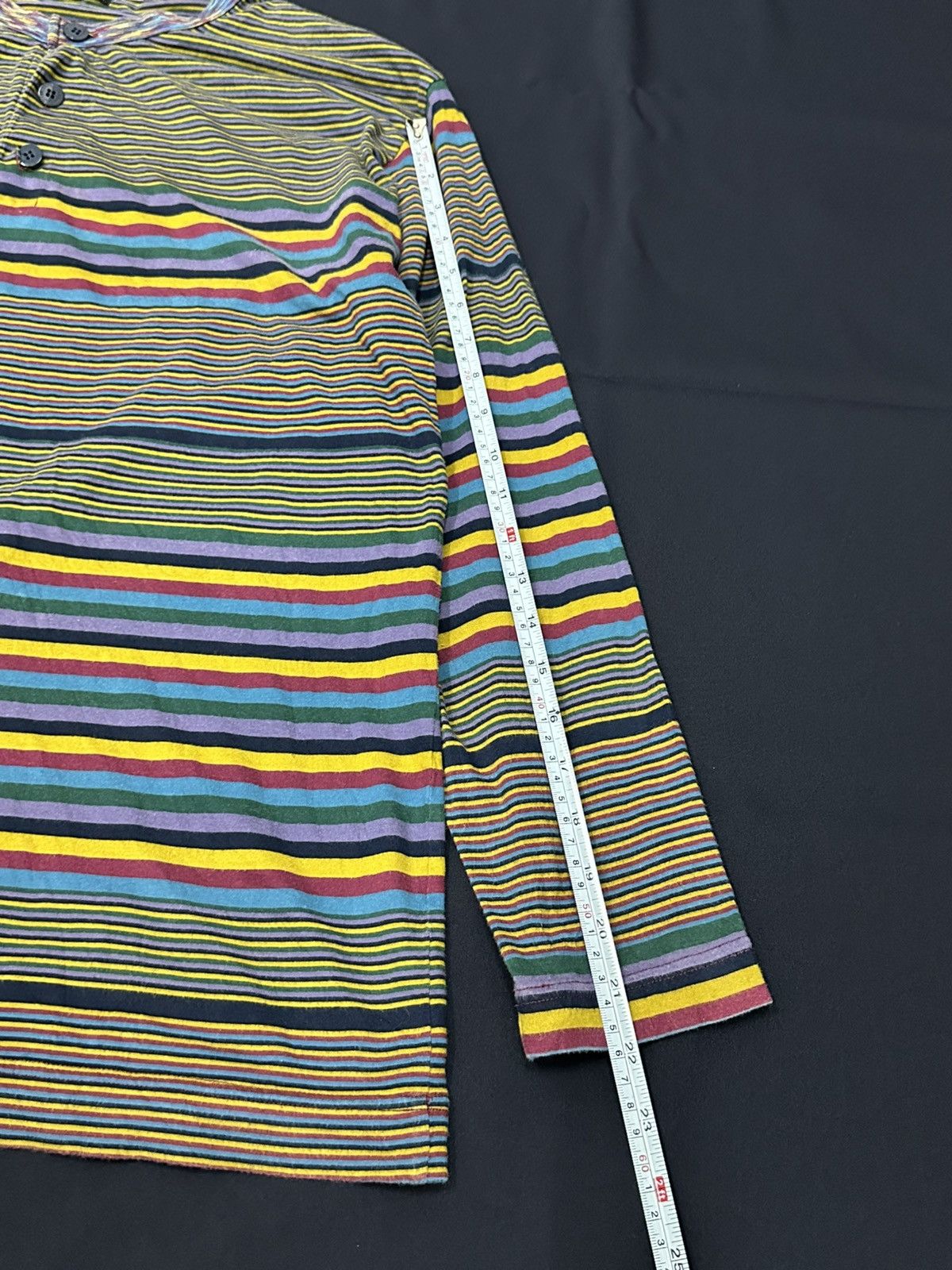 Missoni Vintage Missoni Multicolour Half Button L/S Shirt Size US M / EU 48-50 / 2 - 12 Thumbnail