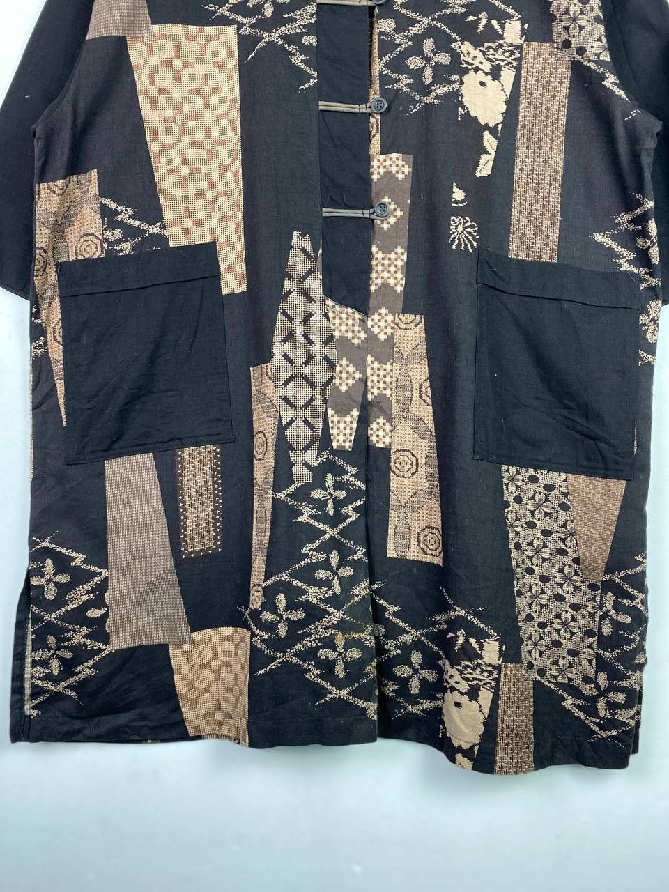 Japanese Brand vintage japanese cultural shirt patchwork style nice design Size US XXL / EU 58 / 5 - 4 Thumbnail