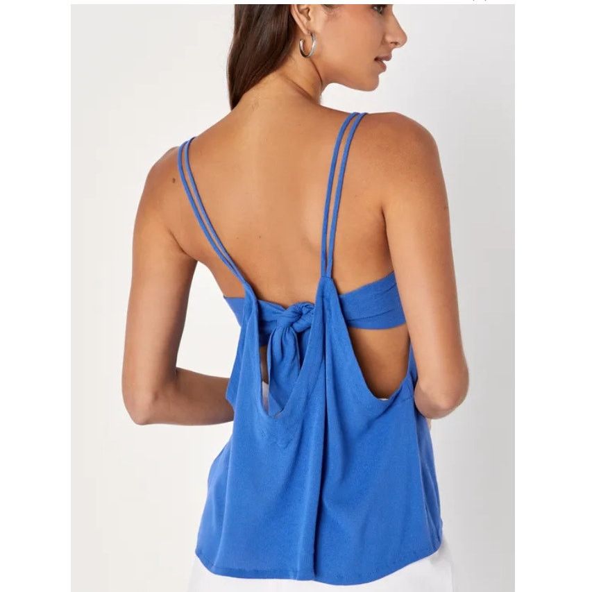 Other Lulus Periwinkle Ocean Blue Sleeveless Double Strap Top Size XS / US 0-2 / IT 36-38 - 2 Thumbnail