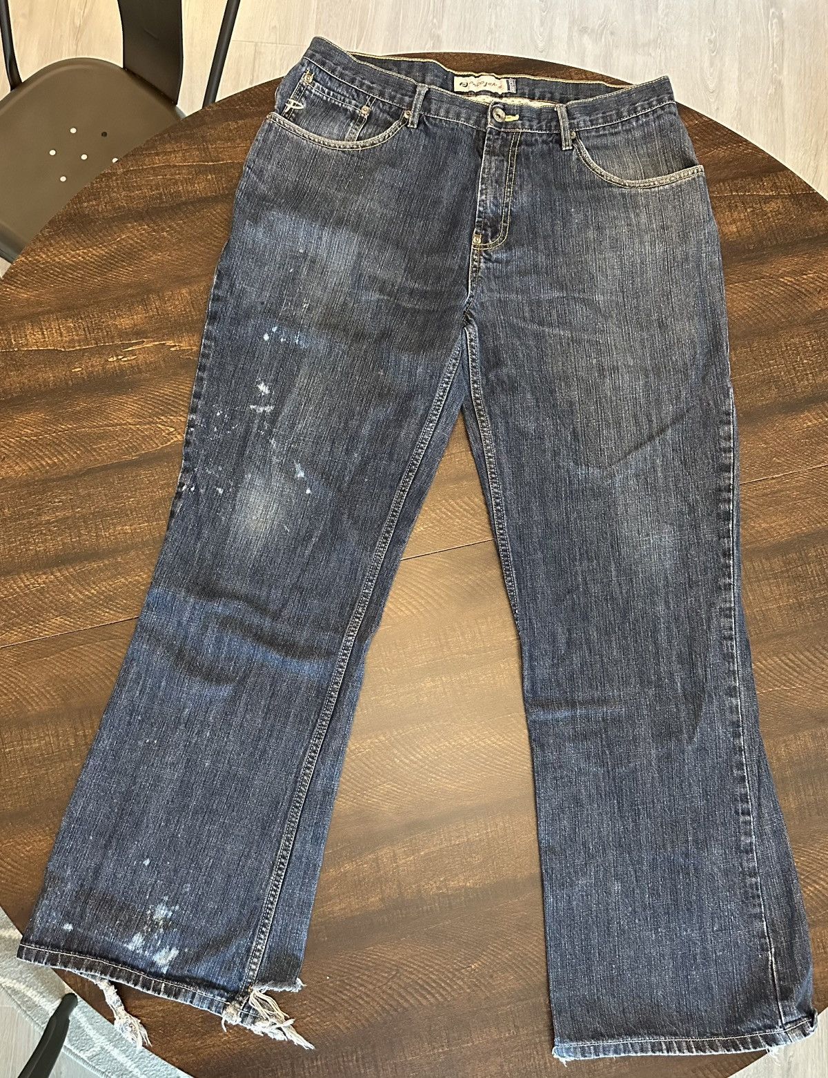 Other Paco Men’s Distressed Boot Cut Jeans-Size 33x31 Size US 33 - 1 Thumbnail