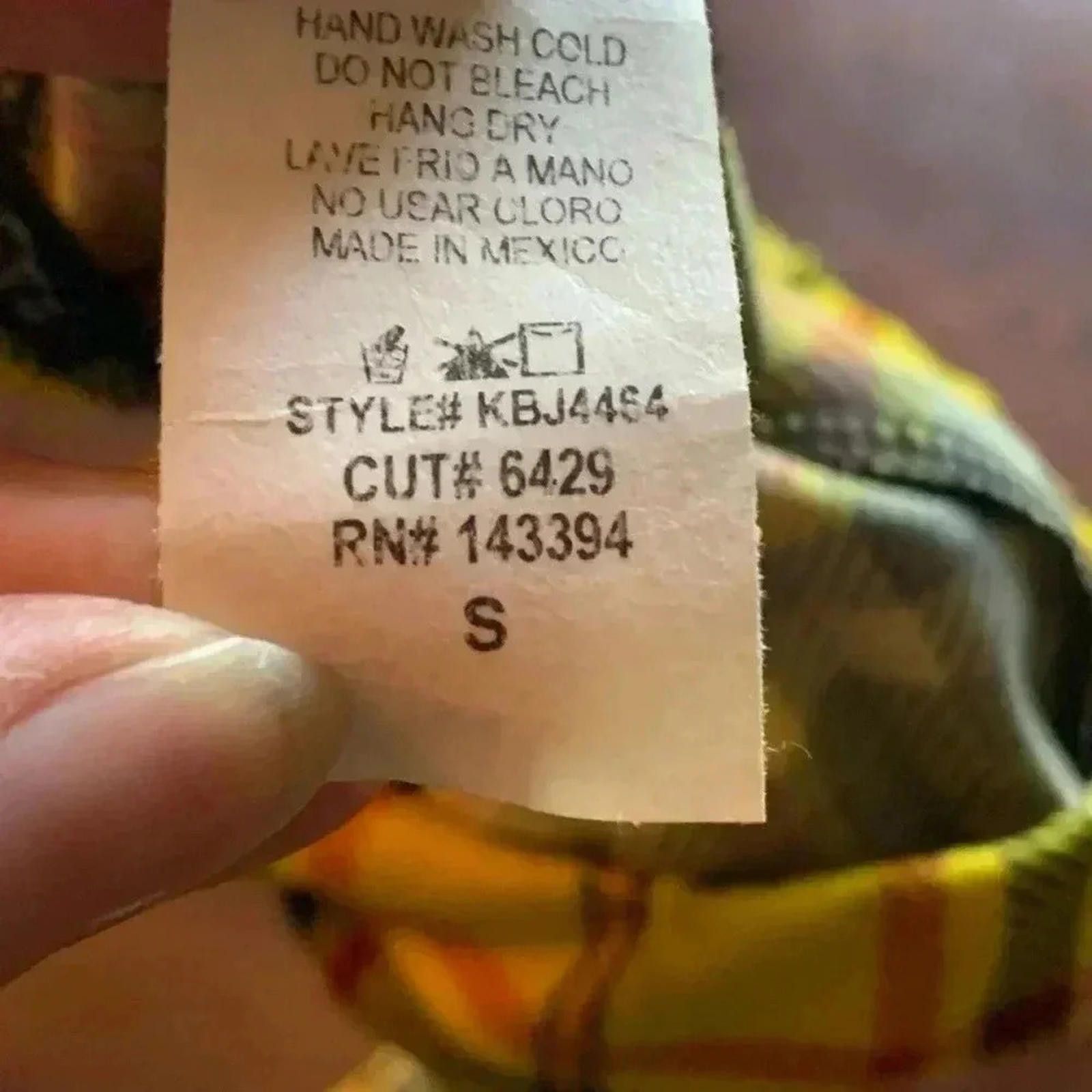 Designer Yellow plaid leggings Size 28" / US 6 / IT 42 - 5 Thumbnail