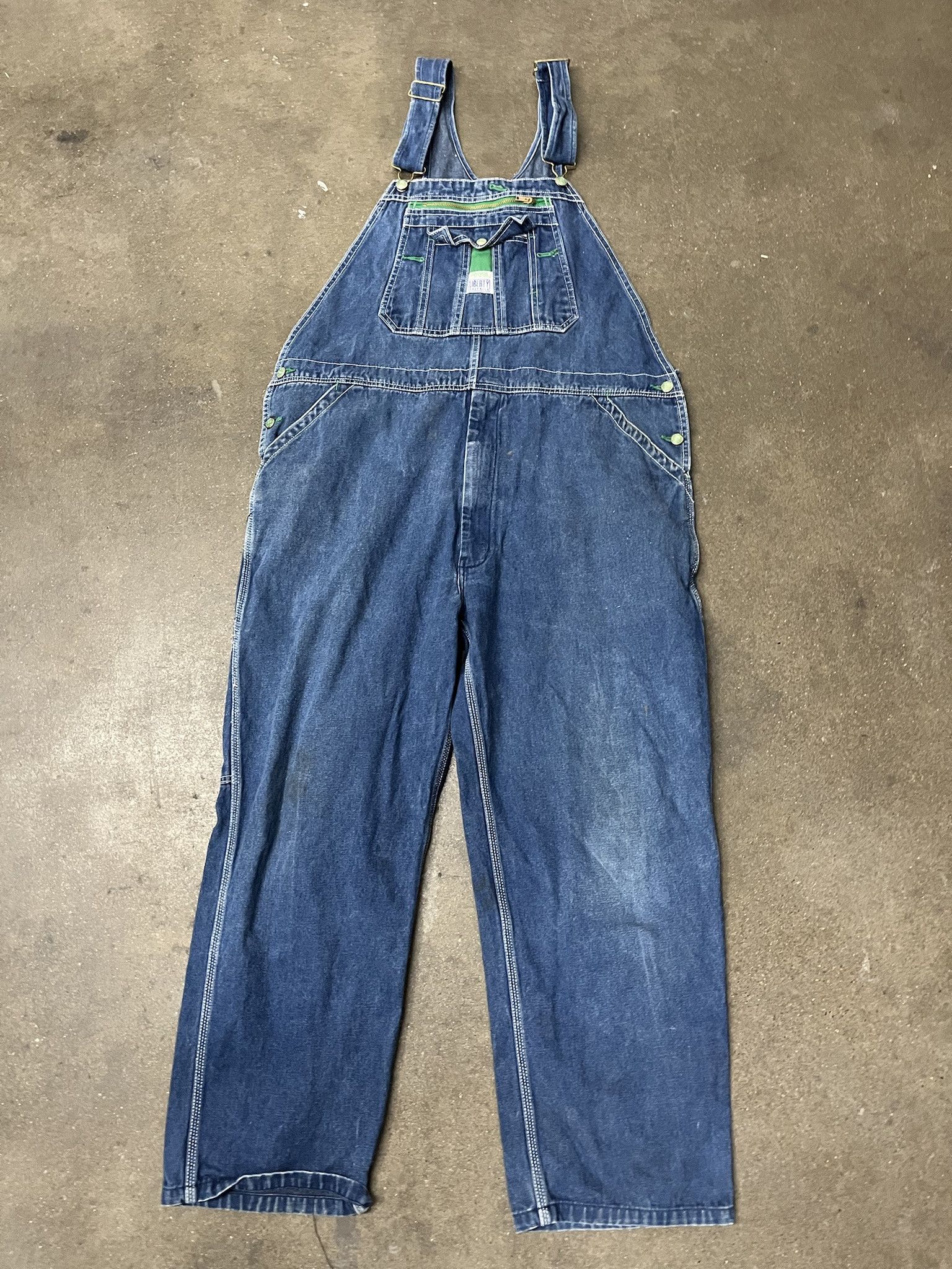Carhartt × Vintage Vintage 1990s Liberty Denim Overalls Size XL Size US XL / EU 56 / 4 - 1 Thumbnail