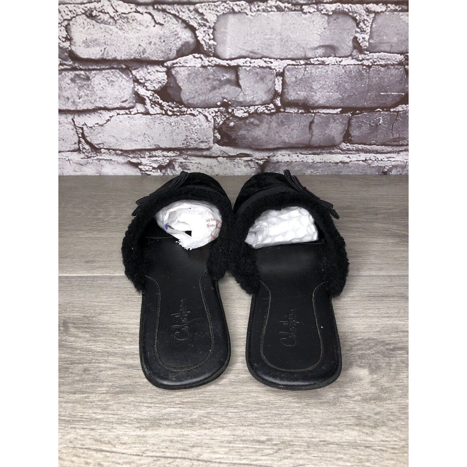 Cole Haan Cole Haan Black Velvet Leather Bow Casual Mules Flats Women Size US 8 / IT 38 - 15 Thumbnail