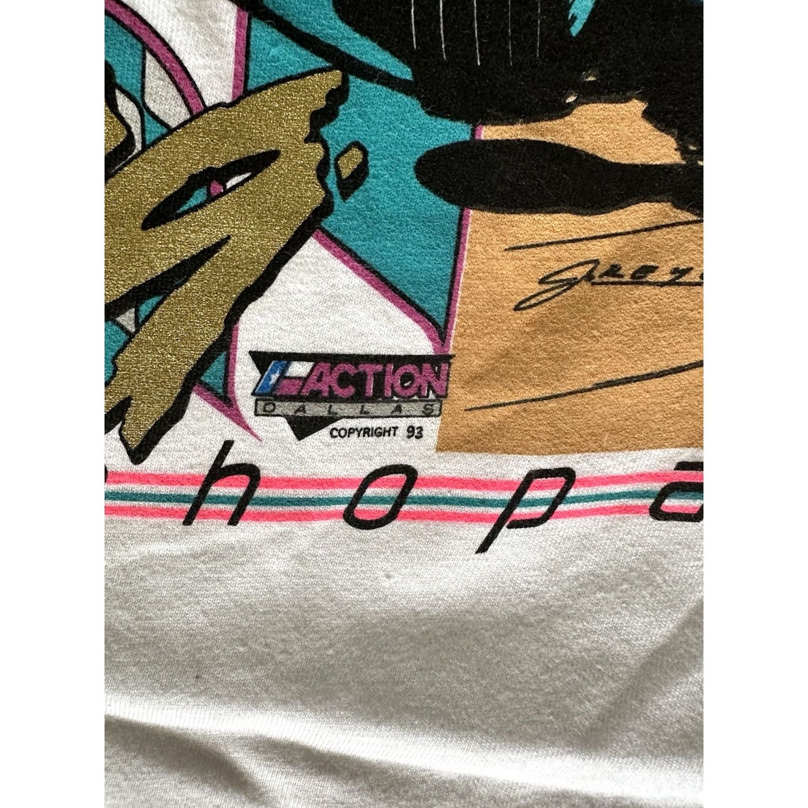 Hanes VINTAGE 90s Roger Horvath Racing Tee Ridgeview 79 Size L Hanes Single Stitch New Shirt Mens White 90s Size US L / EU 52-54 / 3 - 4 Thumbnail
