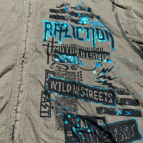 Affliction NEW AFFLICTION BRIGHTON BOMBERS LIVE FAST REVERSIBLE HOODIE Size US L / EU 52-54 / 3 - 11 Thumbnail