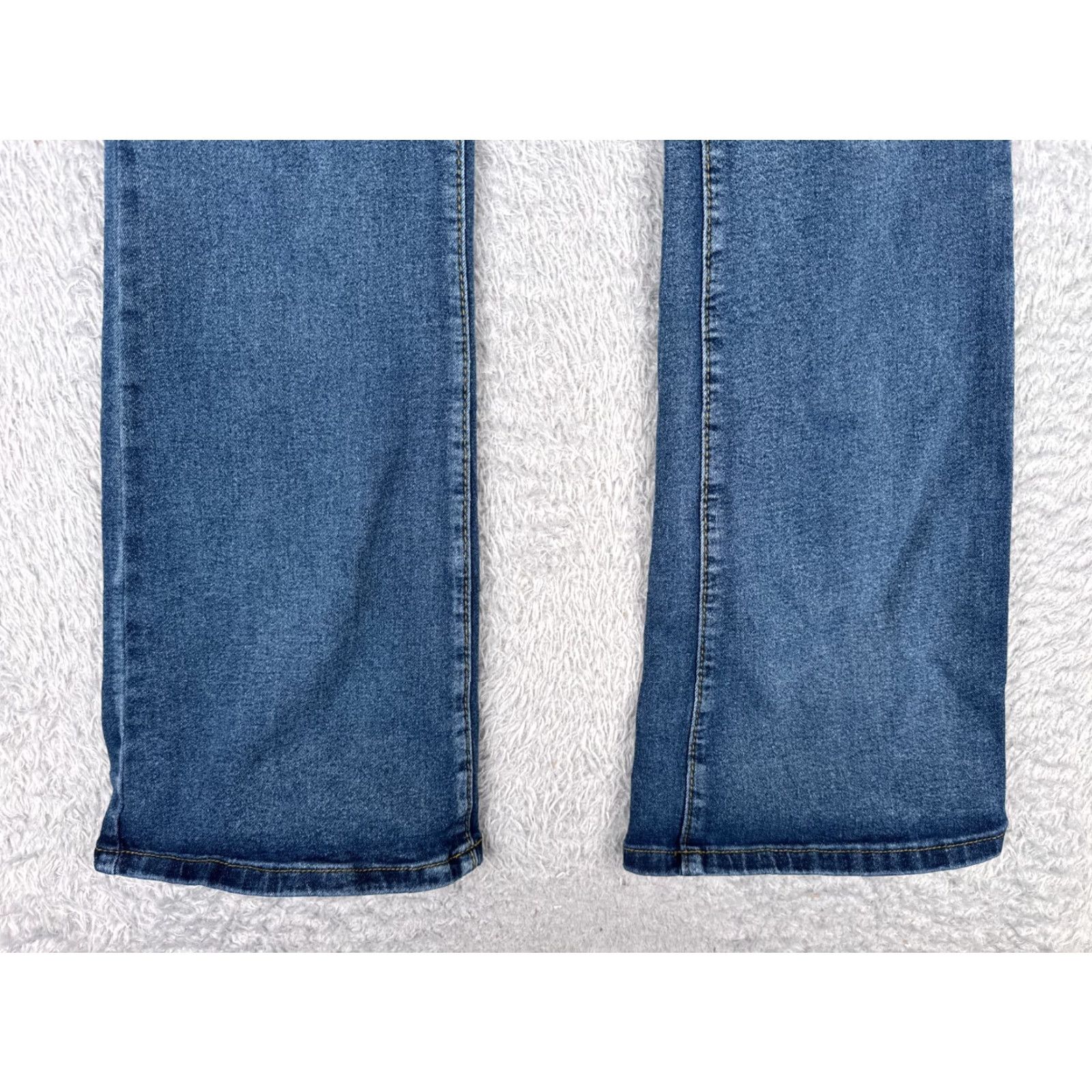 Shein SheIn Jeans Flared Denim Blue 26 30in Mid Rise Cotton Blend Stretch Regular Women Pants Vintage No Size 26" / US 2 / IT 38 - 2 Thumbnail