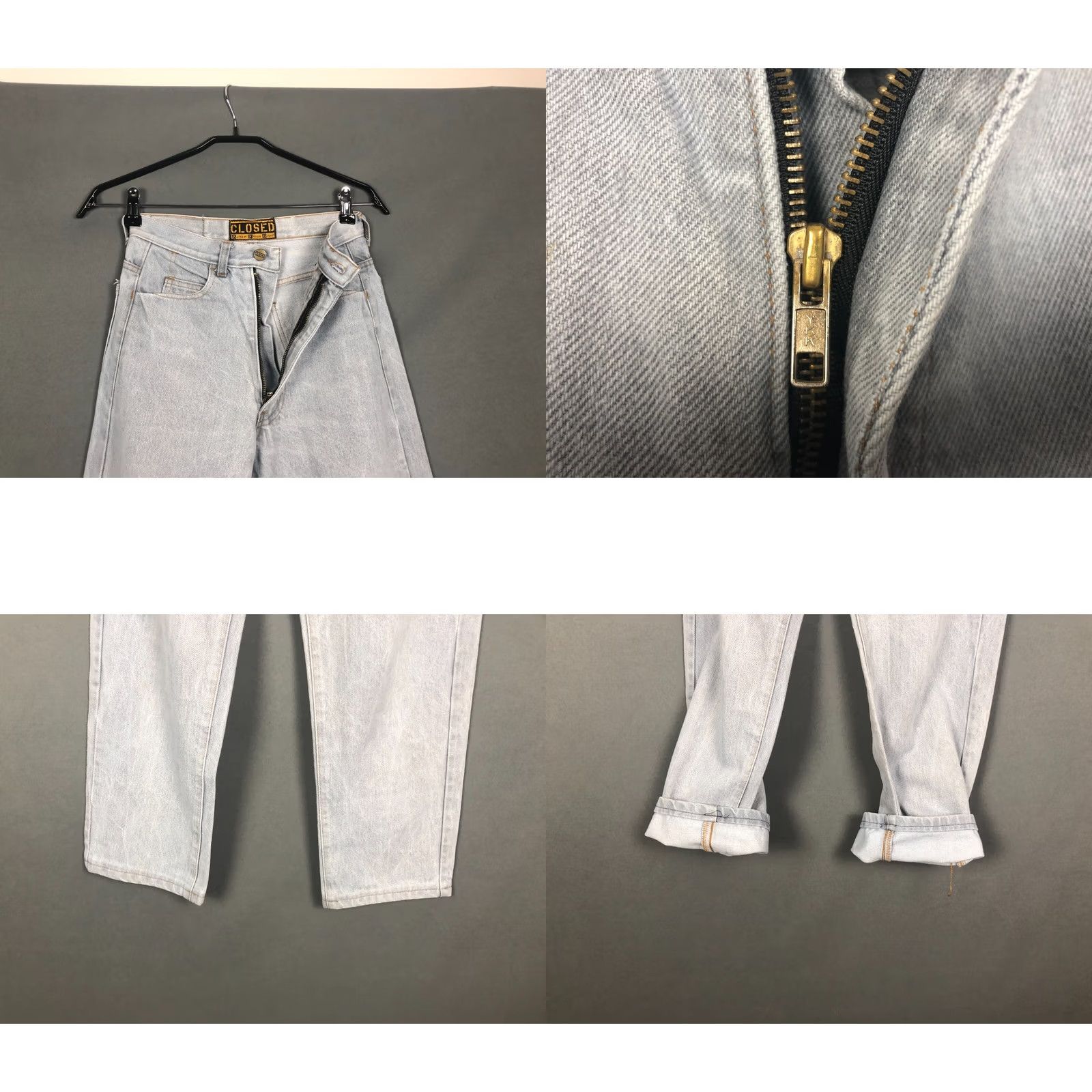 CLOSED Closed Pants Womens 42 Blue Wide Jeans Cotton Women Size Cropped Size 28" / US 6 / IT 42 - 8 Thumbnail