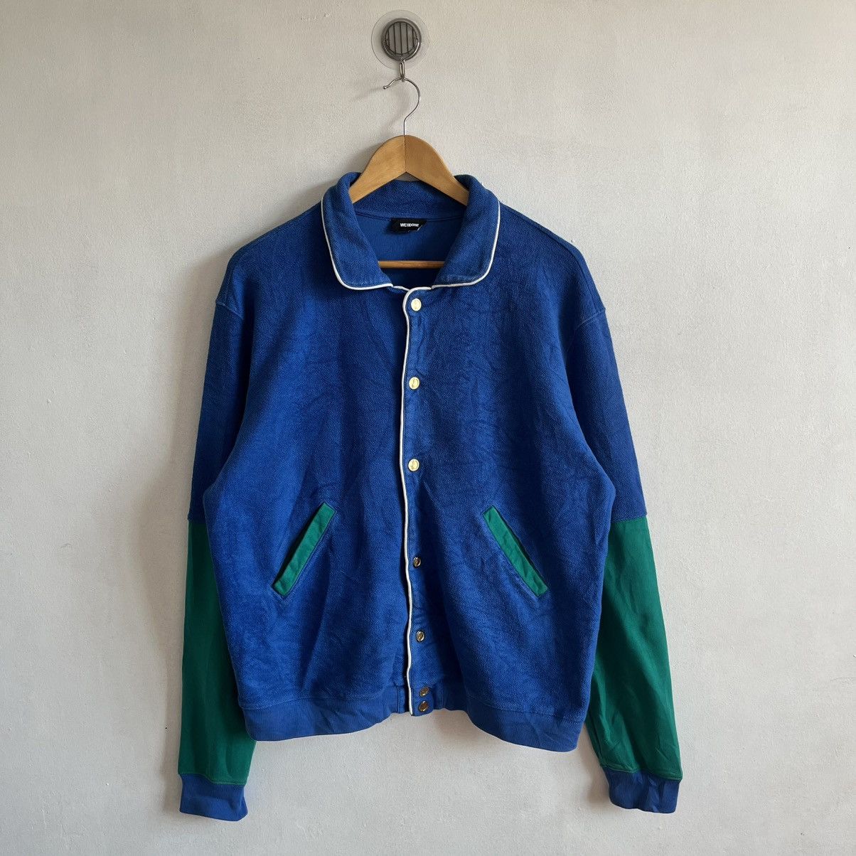 WE11DONE Welldone Gold Button Cotton Sweat Overjacket Size S / US 4 / IT 40 - 3 Thumbnail