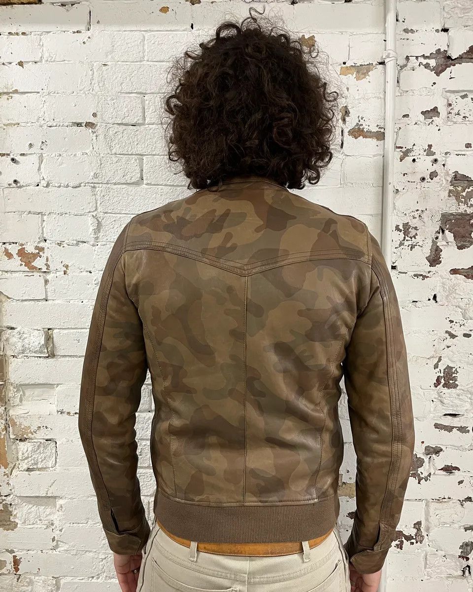 Daniele Alessandrini Daniele Alessandrini Brown Camo Leather Jacket Size US S / EU 44-46 / 1 - 3 Thumbnail