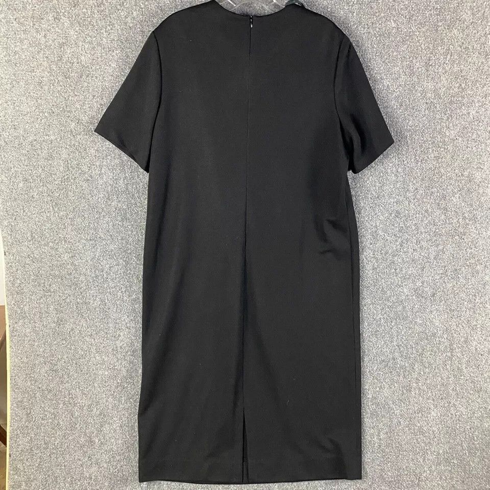 Vintage Caron Dress Women's Size 16 Sheath Black Short Sleeve Size XXL / US 16-18 / IT 52-54 - 5 Thumbnail