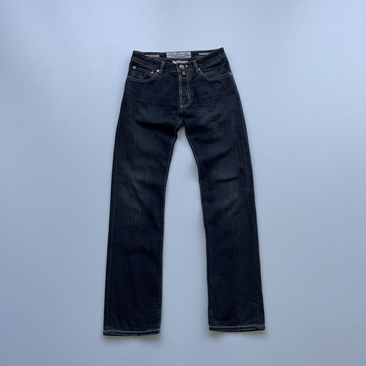 Jacob Cohen Jacob Cohen 620 HandMade Luxury Denim Jeans Washed Black Size US 32 / EU 48 - 1 Thumbnail