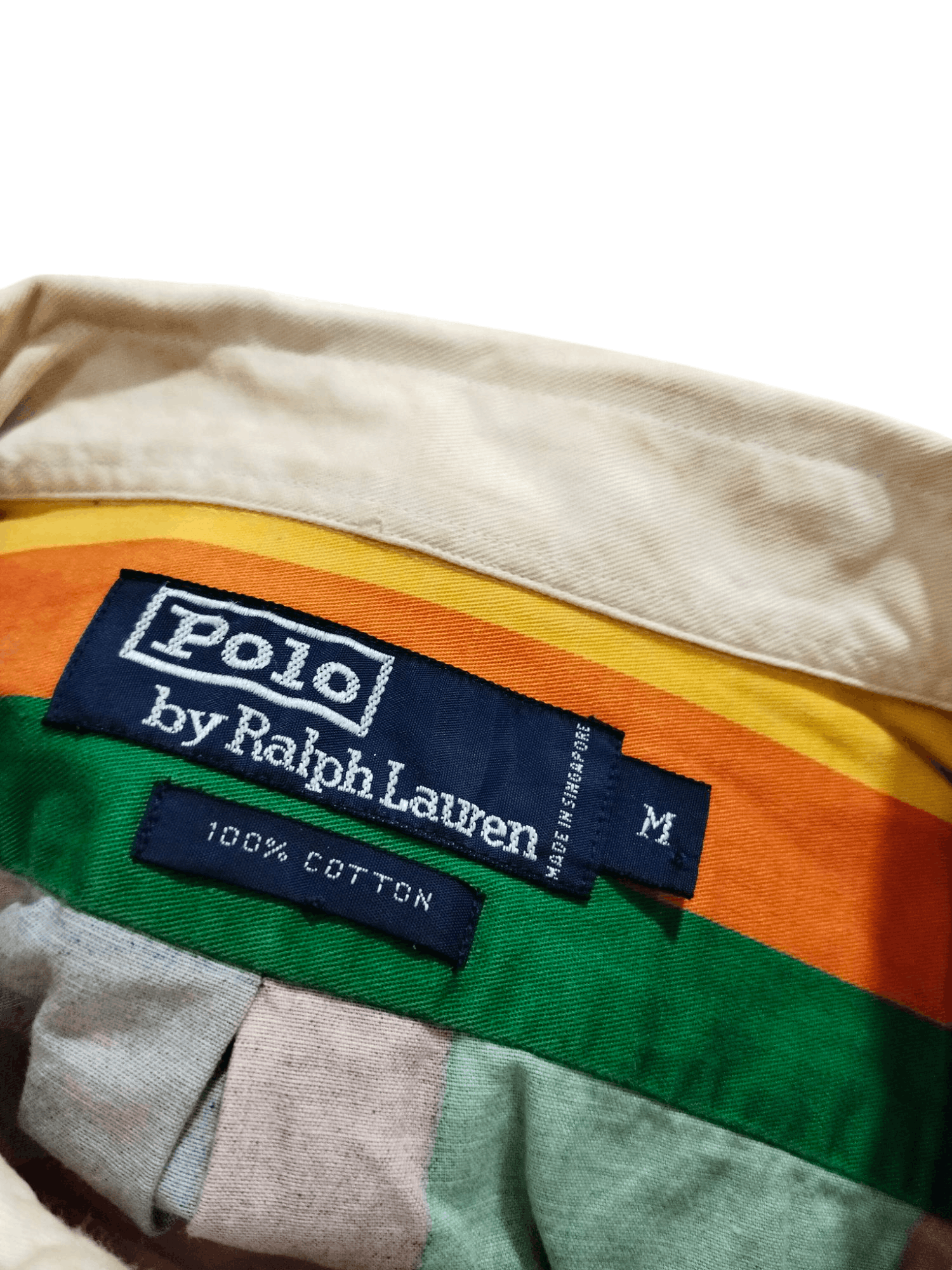 Polo Ralph Lauren × Vintage Vintage Polo Multicolour Shirt Size US XL / EU 56 / 4 - 4 Thumbnail