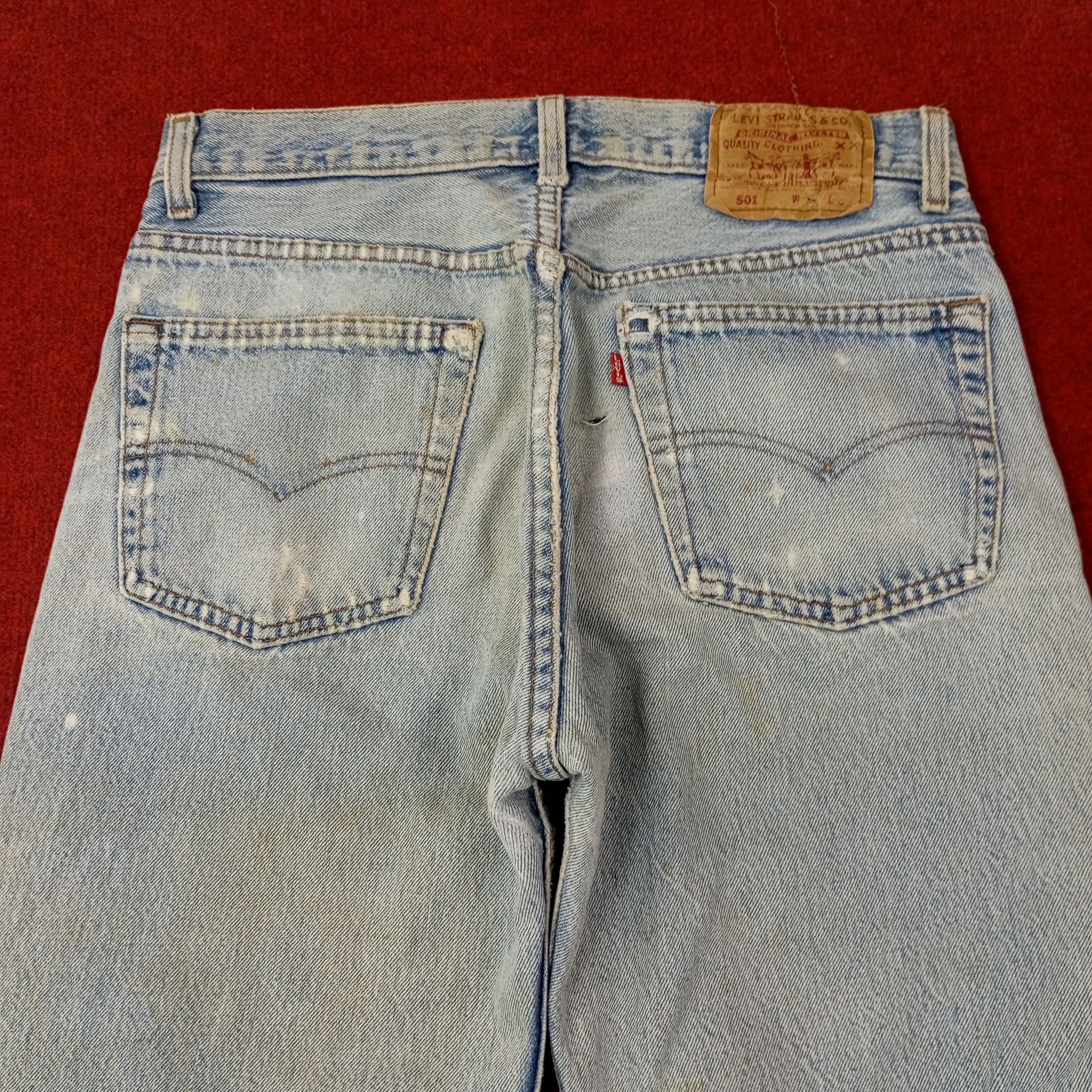 Levi's Levis 501 Made In USA Distressed Jeans c228n23 Size US 30 / EU 46 - 5 Thumbnail