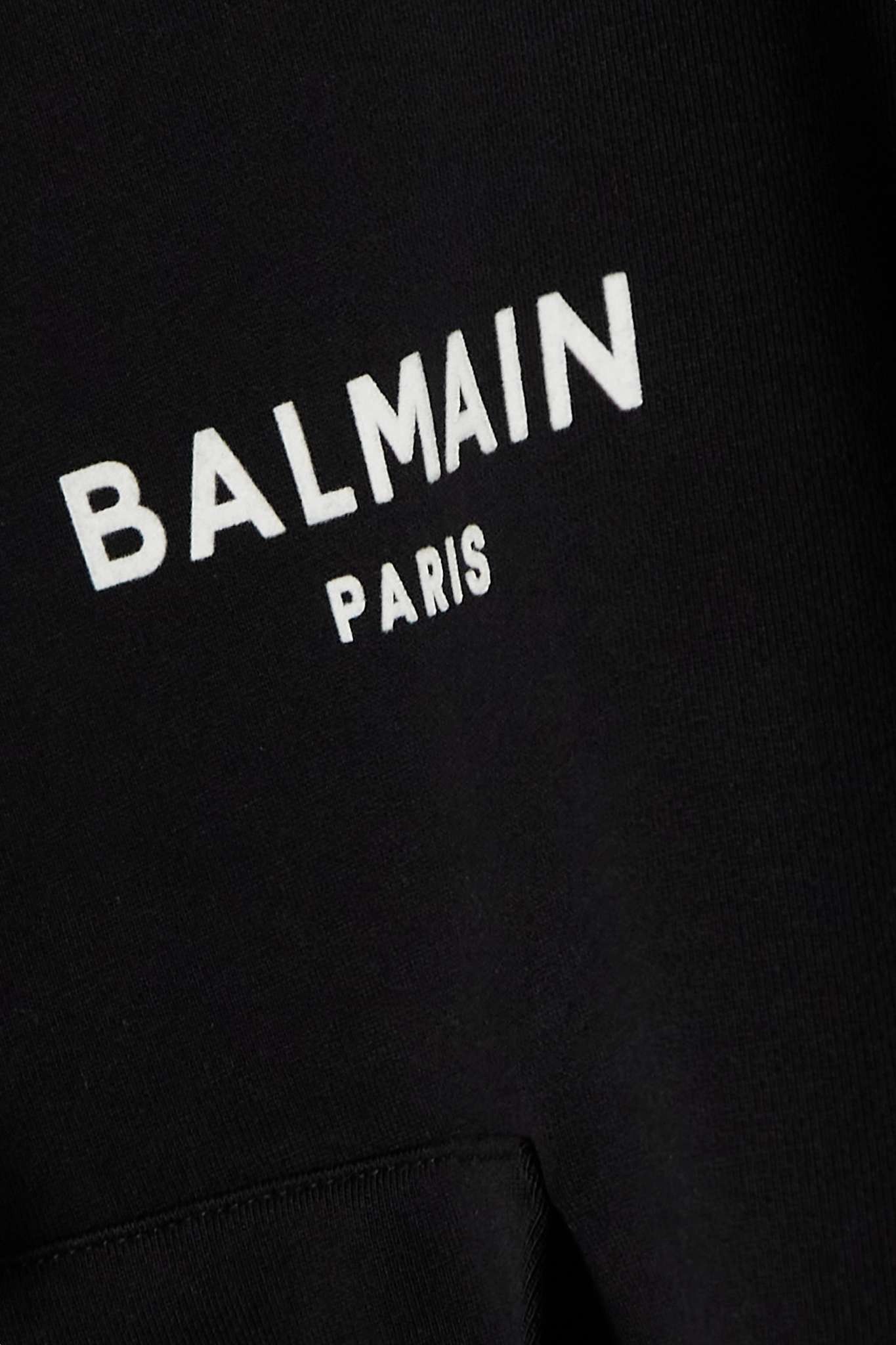 Balmain o1y0625 Logo Hoodie in Black Size XS / US 0-2 / IT 36-38 - 2 Thumbnail