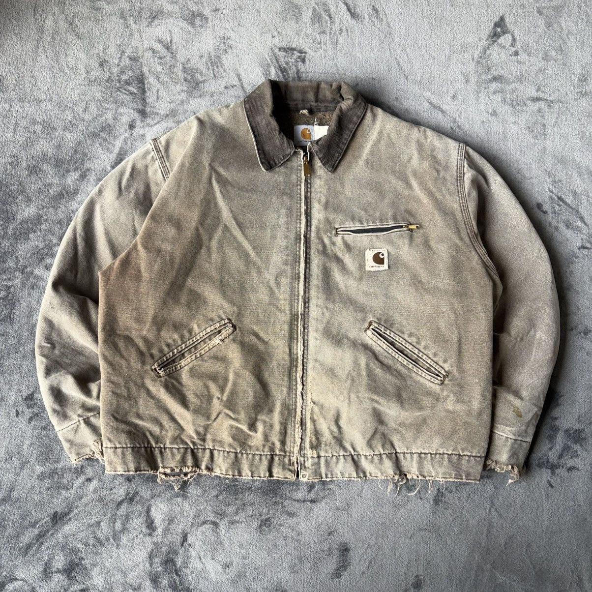 Carhartt × Vintage Vintage Carhartt Jacket faded J68 CHT 90s | Grailed