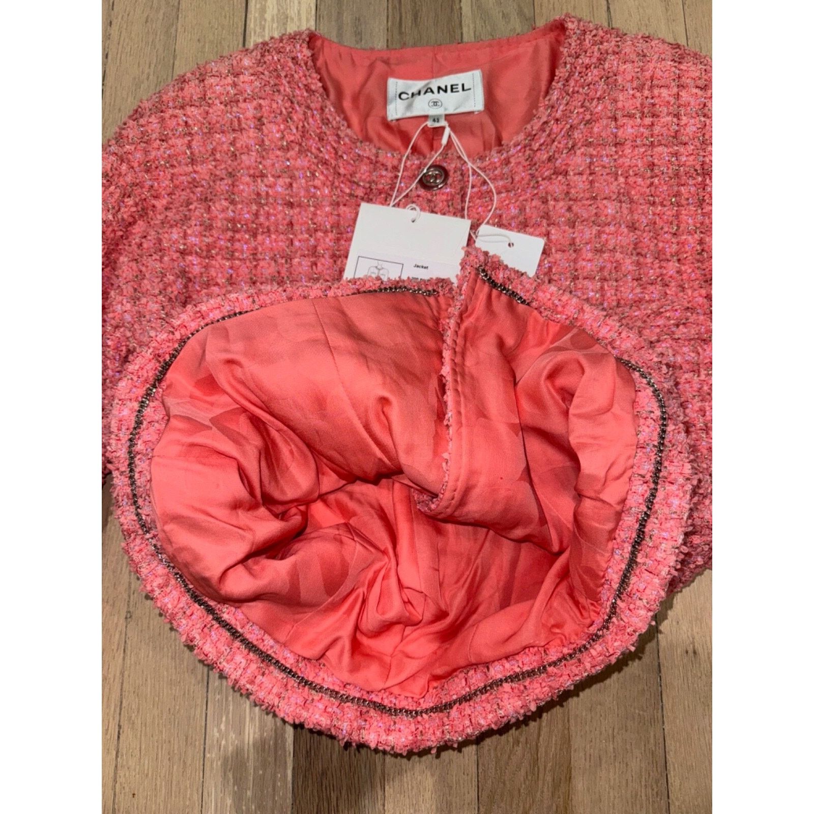 Chanel Chanel Button Runway Long Sleeve Tweed Jacket 42 Size M / US 6-8 / IT 42-44 - 18 Thumbnail