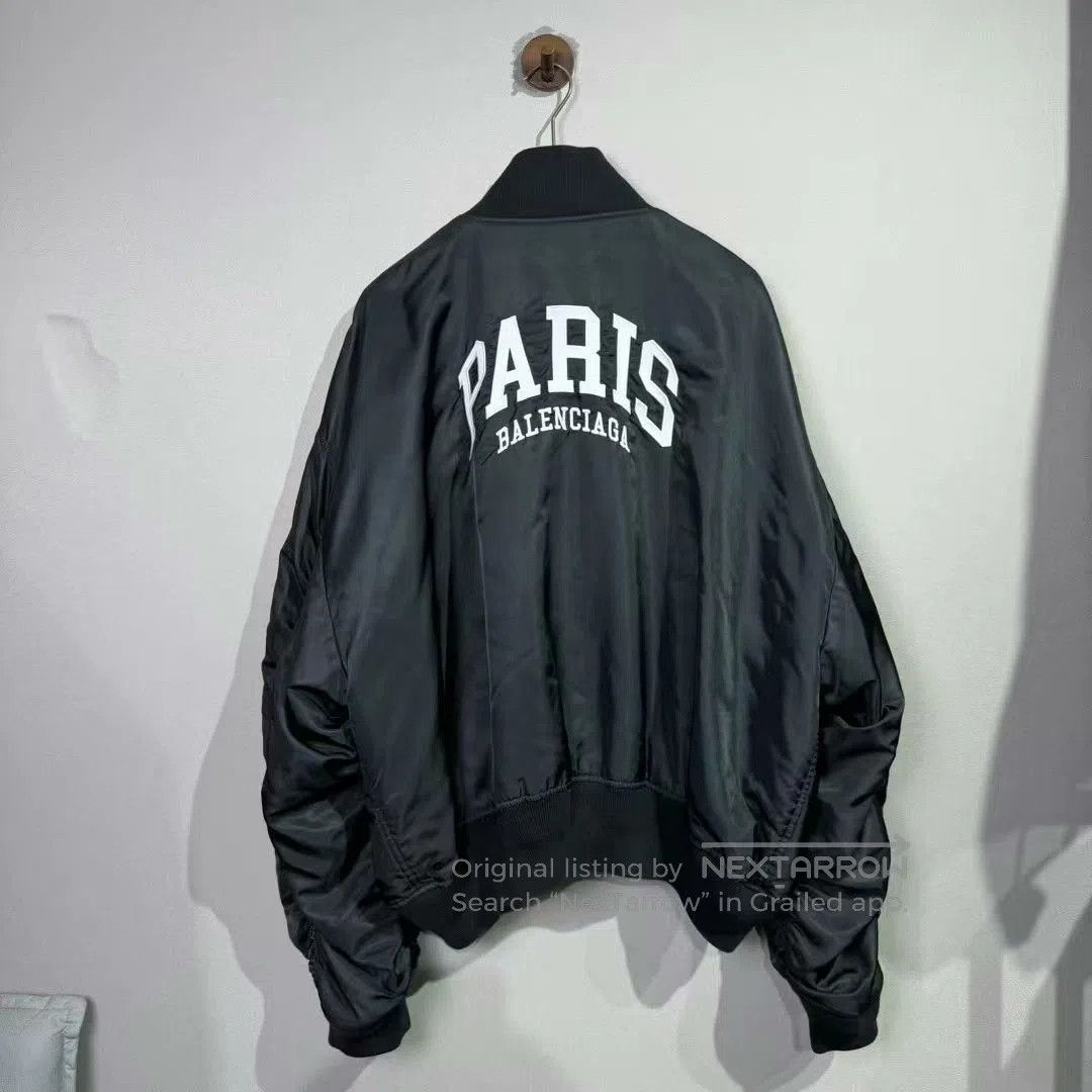 Balenciaga Balenciaga Paris Baseball Jacket Size S. Size US S / EU 44-46 / 1 - 2 Thumbnail