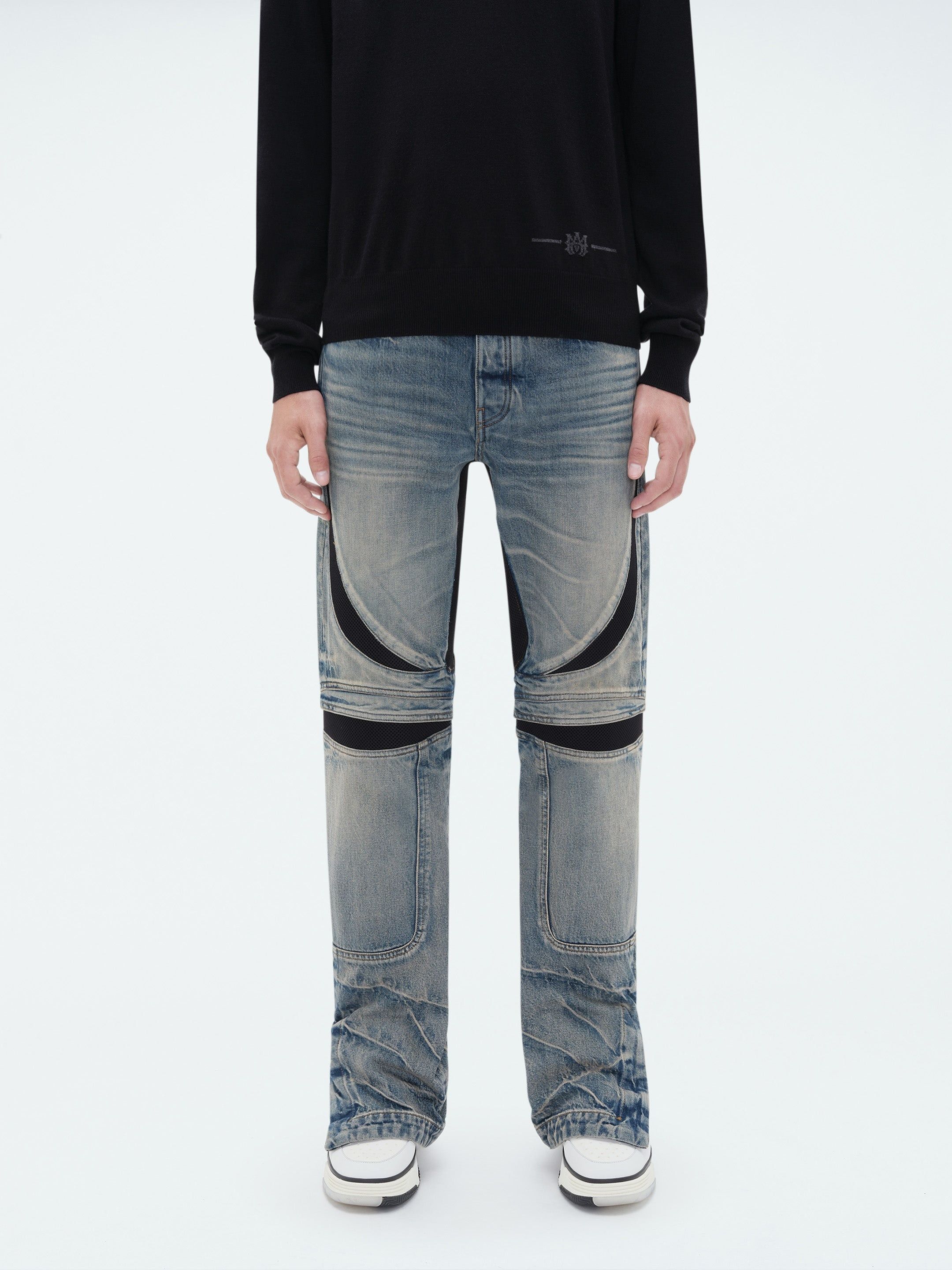 Amiri o1w1db10125 MX3 Straight Jean in Blue Size US 30 / EU 46 - 3 Thumbnail