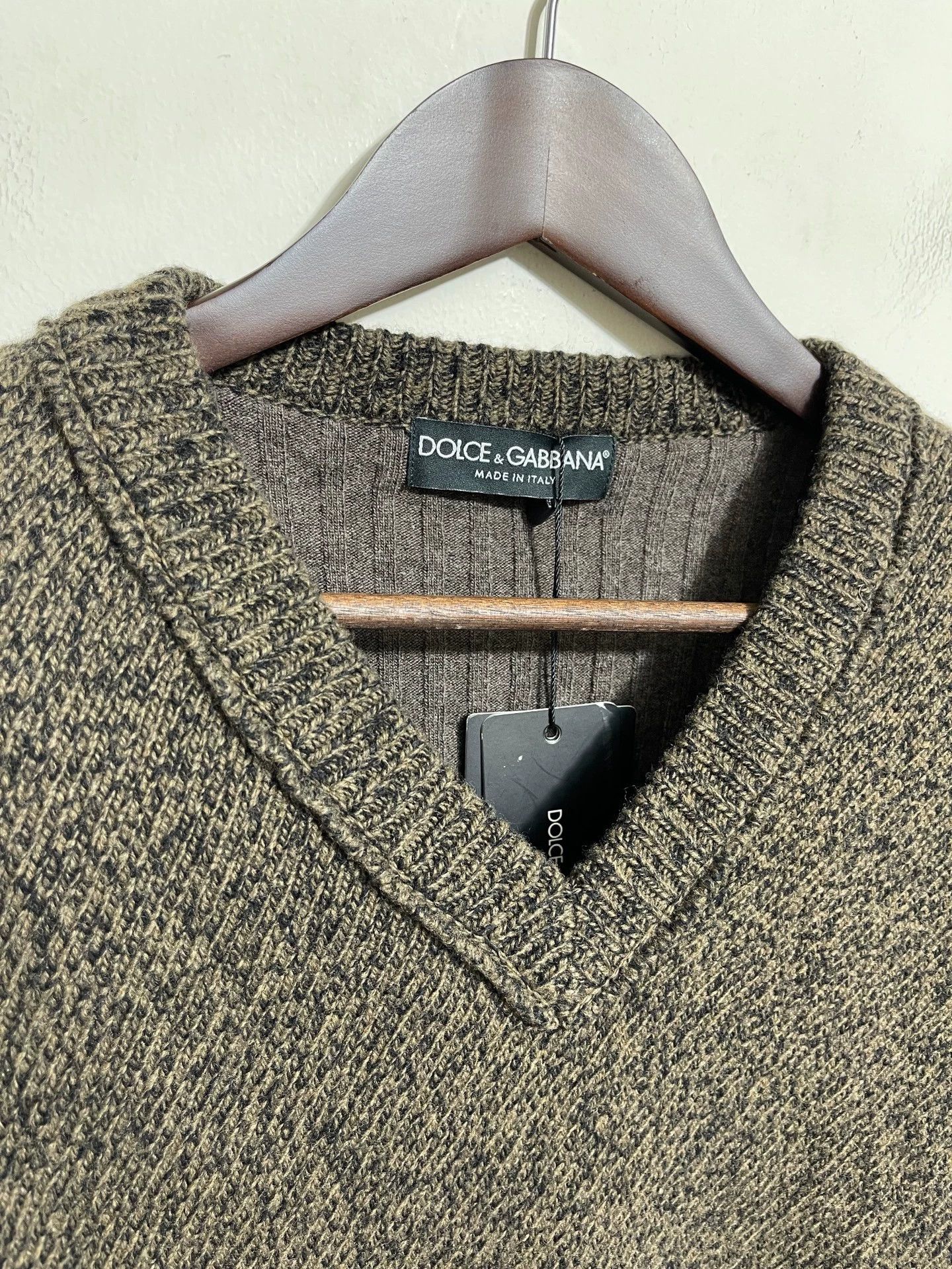 Dolce & Gabbana Dolce & Gabbana Color-Blocked Slim Knit Sweater 52 Size US L / EU 52-54 / 3 - 3 Thumbnail