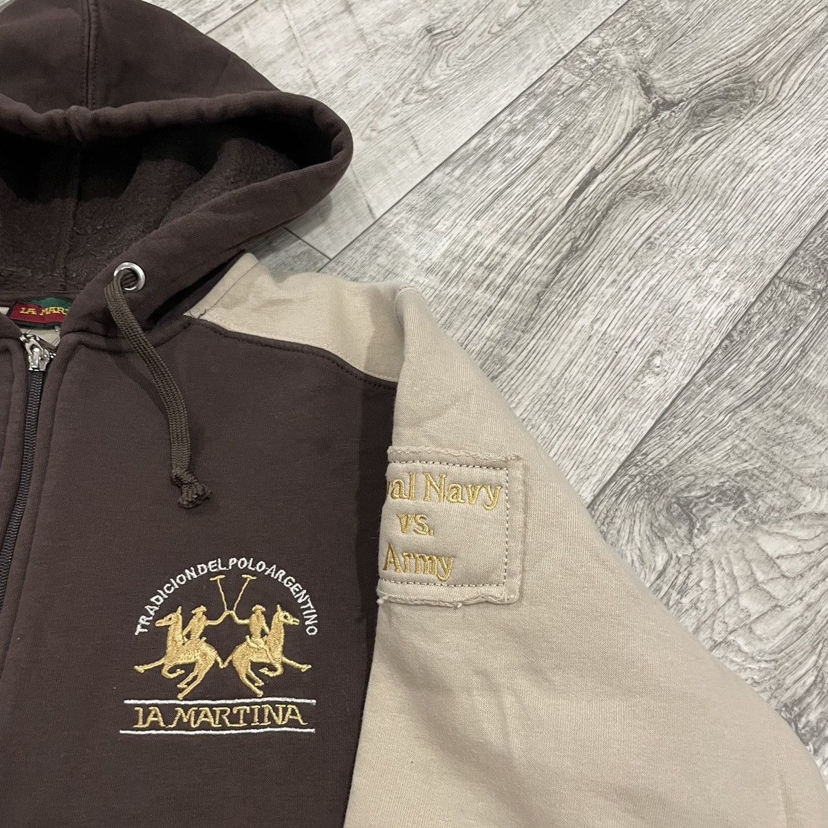 La Martina × Polo Ralph Lauren La martina brown coffee Big Logo Zip Hoodie Royal Polo old Size US M / EU 48-50 / 2 - 4 Thumbnail