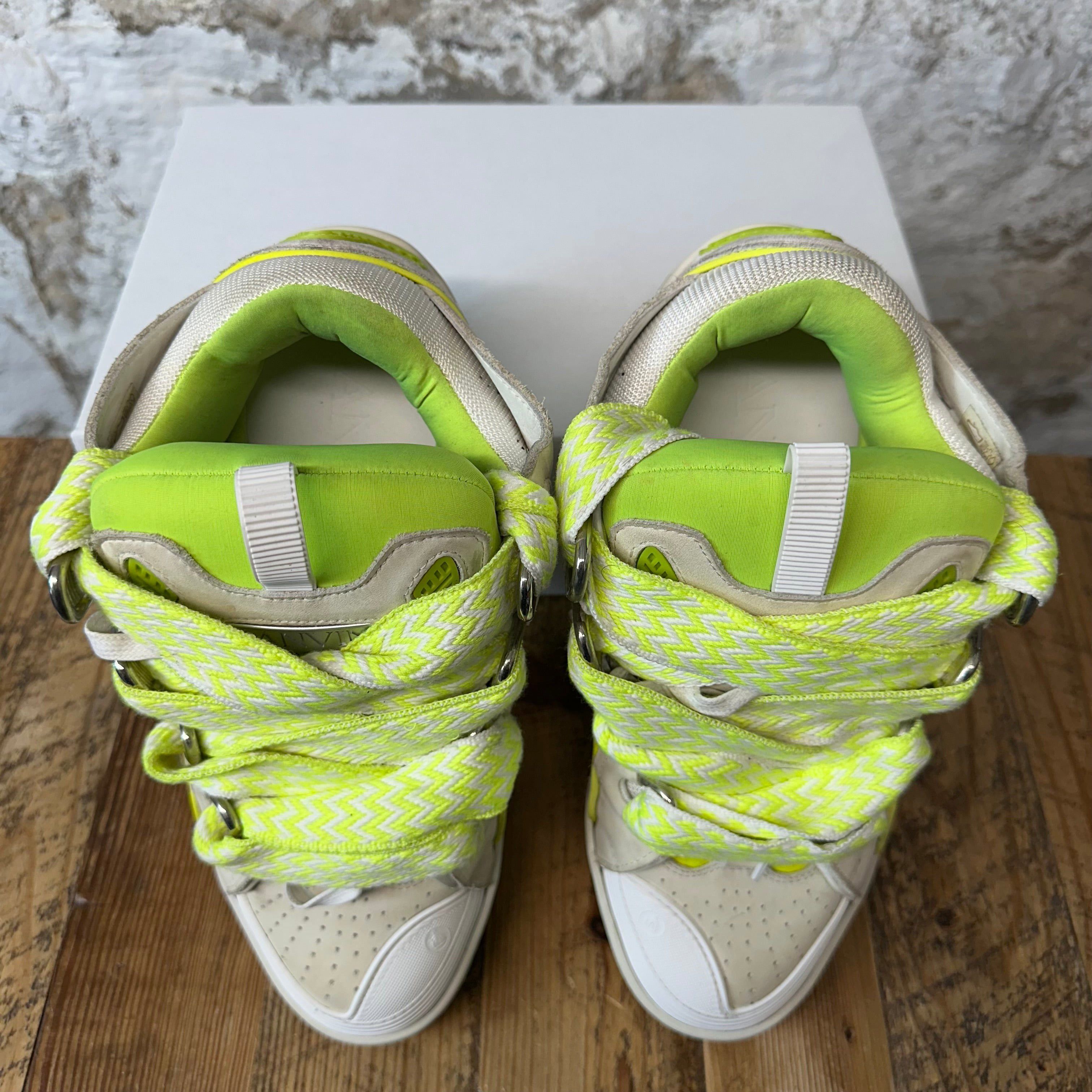 Lanvin Lanvin Curb Yellow Grey White Sneaker Sz 10 (43) Size US 10 / EU 43 - 4 Thumbnail