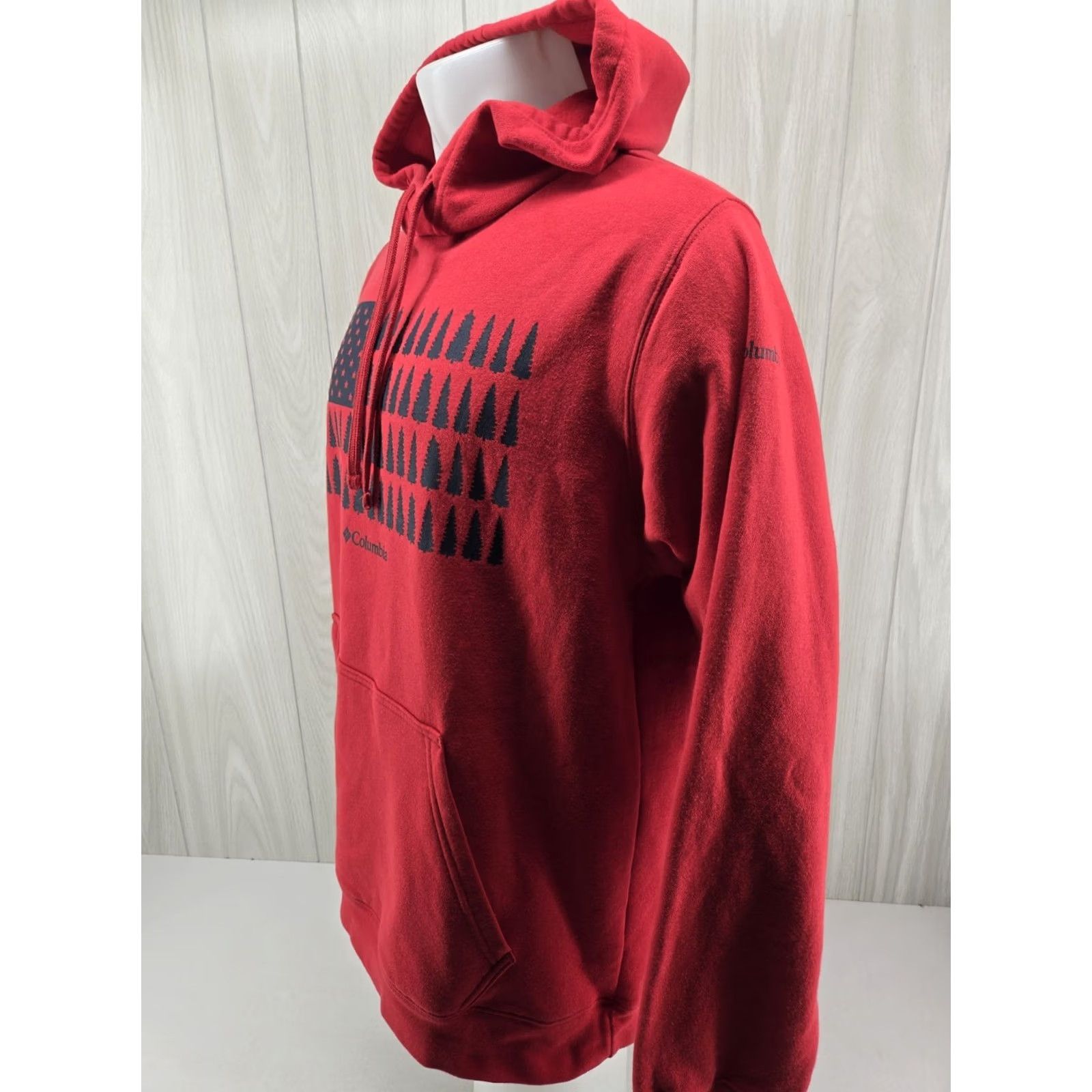 Vintage Columbia Hoodie Red American Flag Graphic Hooded Pullover Size Large Men Size US L / EU 52-54 / 3 - 4 Thumbnail