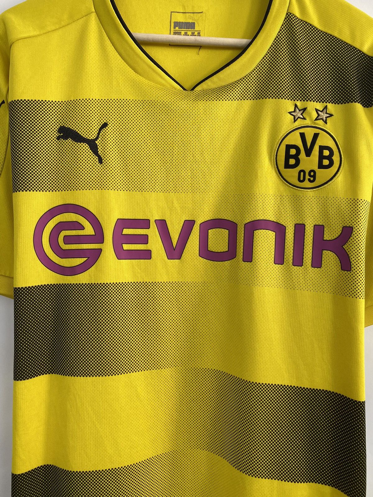 Puma 🇩🇪 Vintage Y2K Puma Borussia Dortmund BVB Soccer Jersey Size US XXL / EU 58 / 5 - 4 Thumbnail