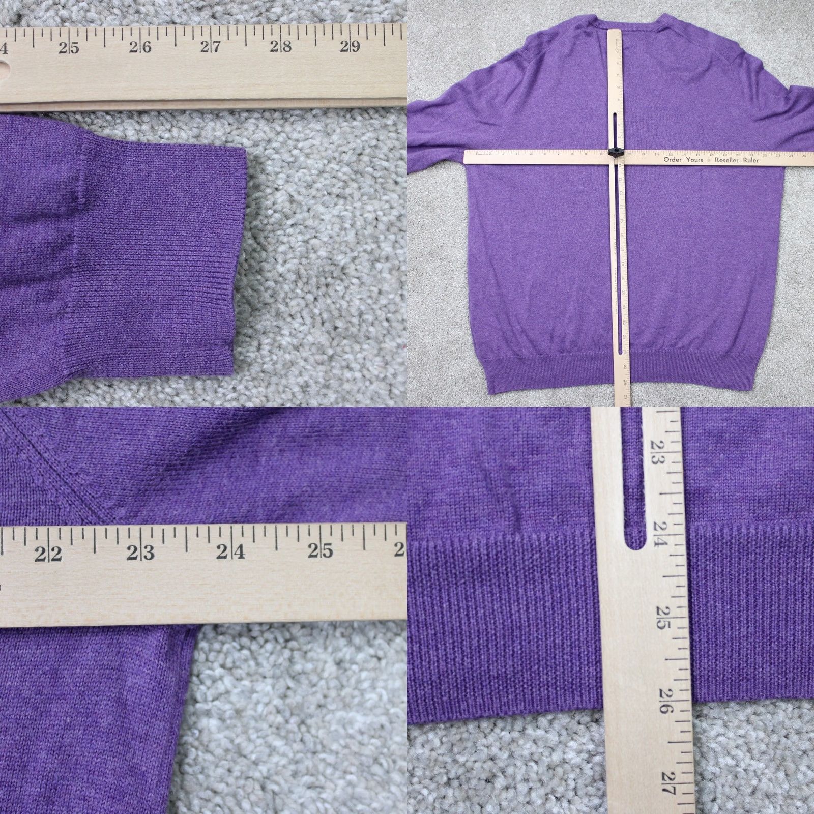 Brooks Brothers Brooks Brothers Sweater Mens Large Purple V-Neck Supima Cotton Pullover Knit Tight-Knit Classic Winter Fall Spring Summer Shirt Mens Size US L / EU 52-54 / 3 - 8 Thumbnail