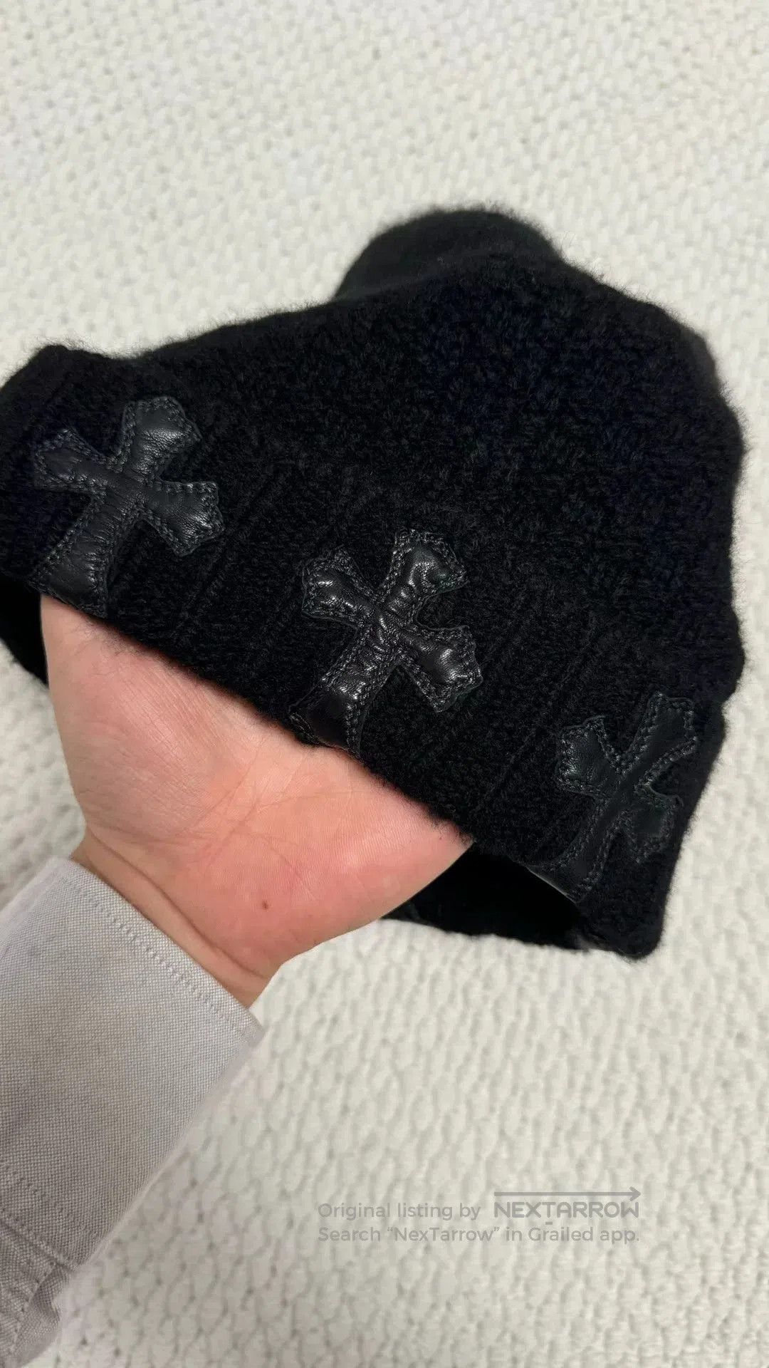 Chrome Hearts chrome hearts black cross cashmere beanie. Size ONE SIZE - 4 Thumbnail