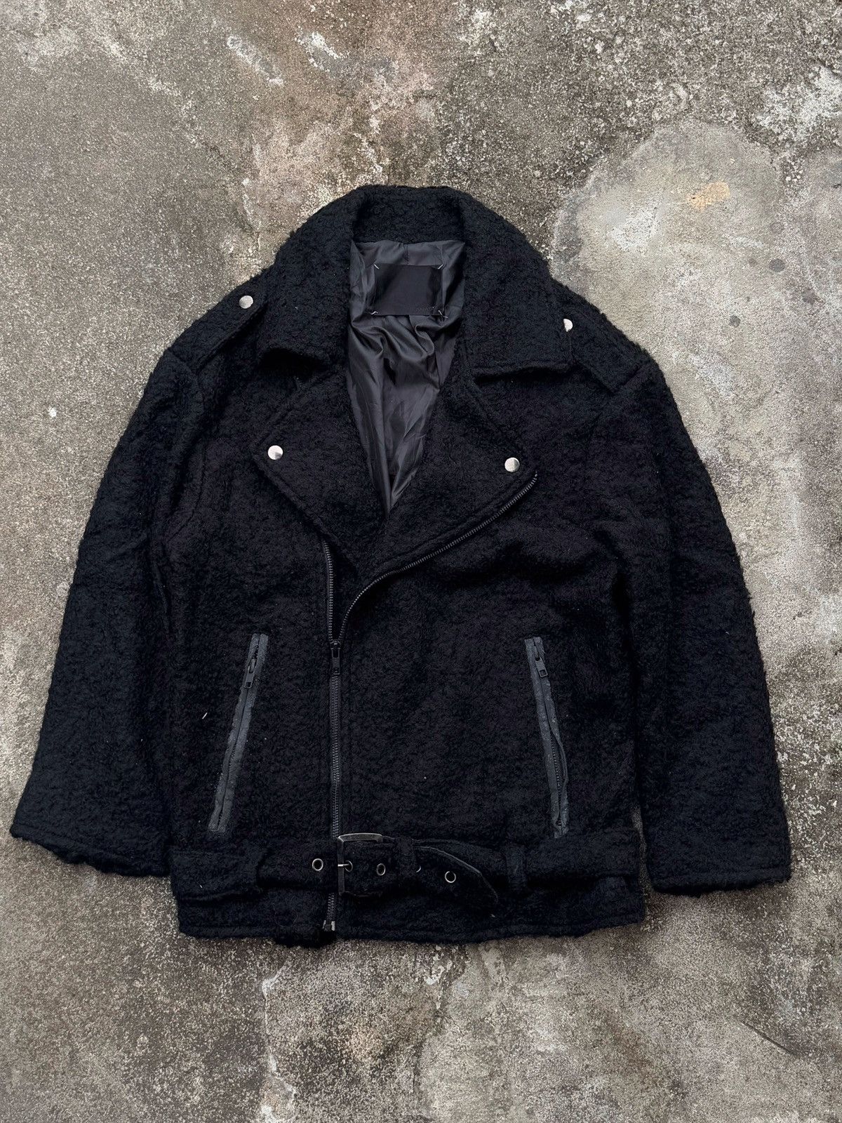 Japanese Brand ASYMMETRICAL JEANASIS WOOL GOTHIC JACKET Size US M / EU 48-50 / 2 - 2 Thumbnail