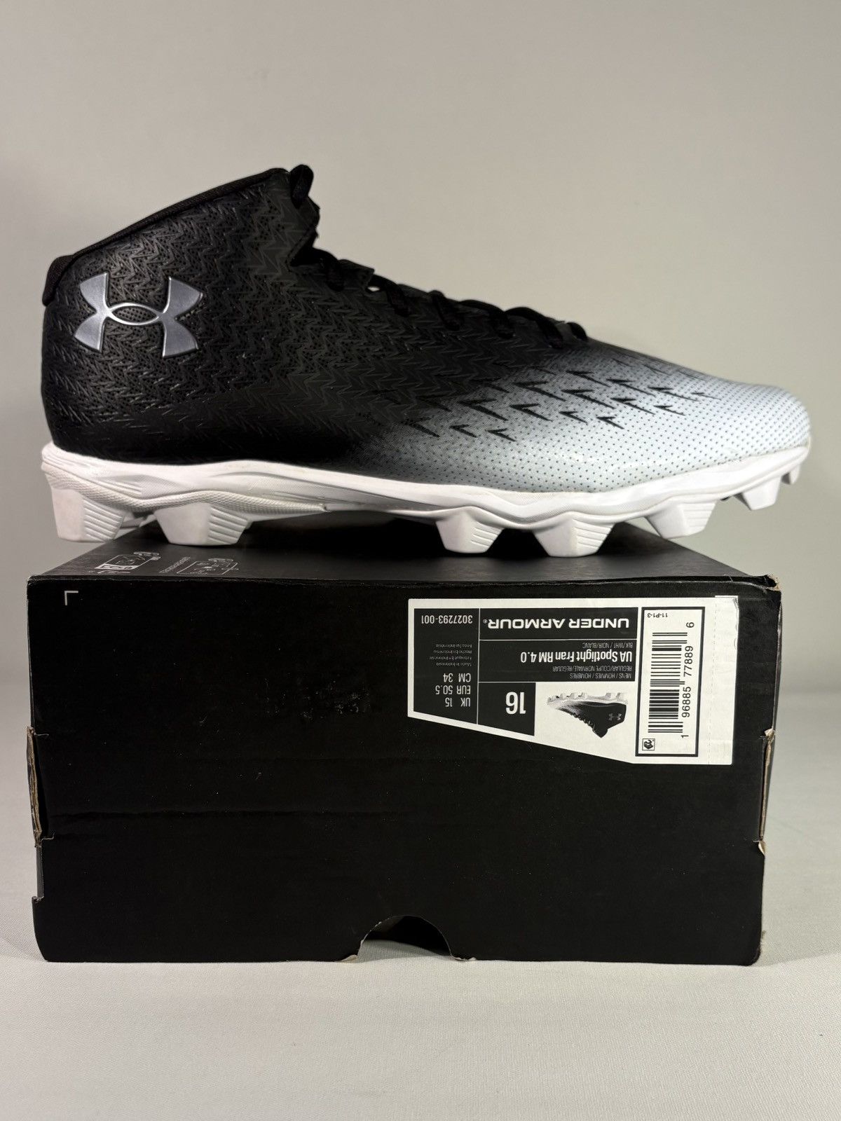 Under Armour Under Armour Spotlight Franchise 4 RM Black Silver Men US 16 Size US 15 / EU 48 - 2 Thumbnail