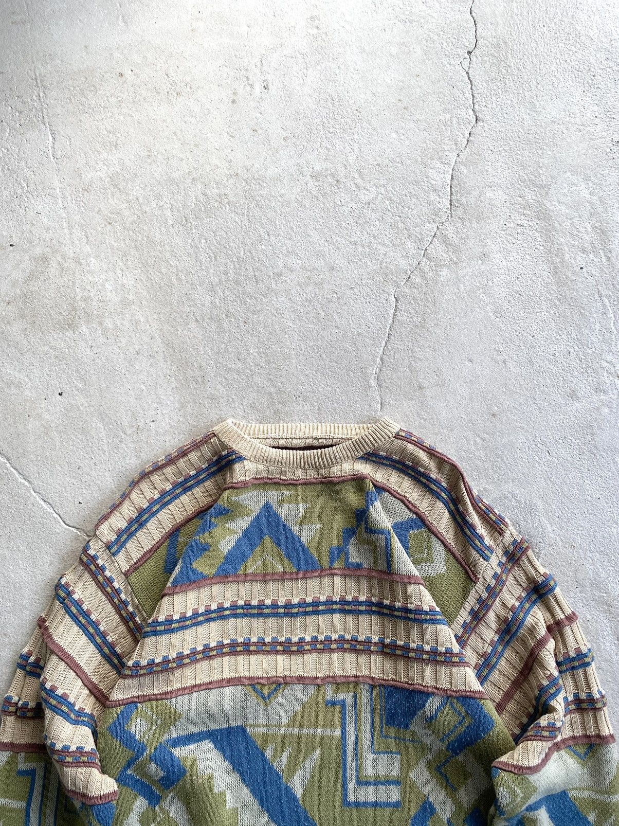 Coogi Rare! Vintage Abstract Knit Sweater Japanese Hype Retro Size US M / EU 48-50 / 2 - 3 Thumbnail