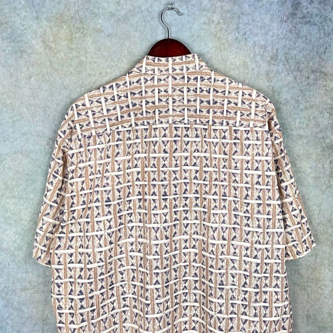 Pierre Cardin × Vintage Vintage 90s Pierre Cardin Button Down Shirt Sz XL Hawaiian Size US XL / EU 56 / 4 - 6 Thumbnail