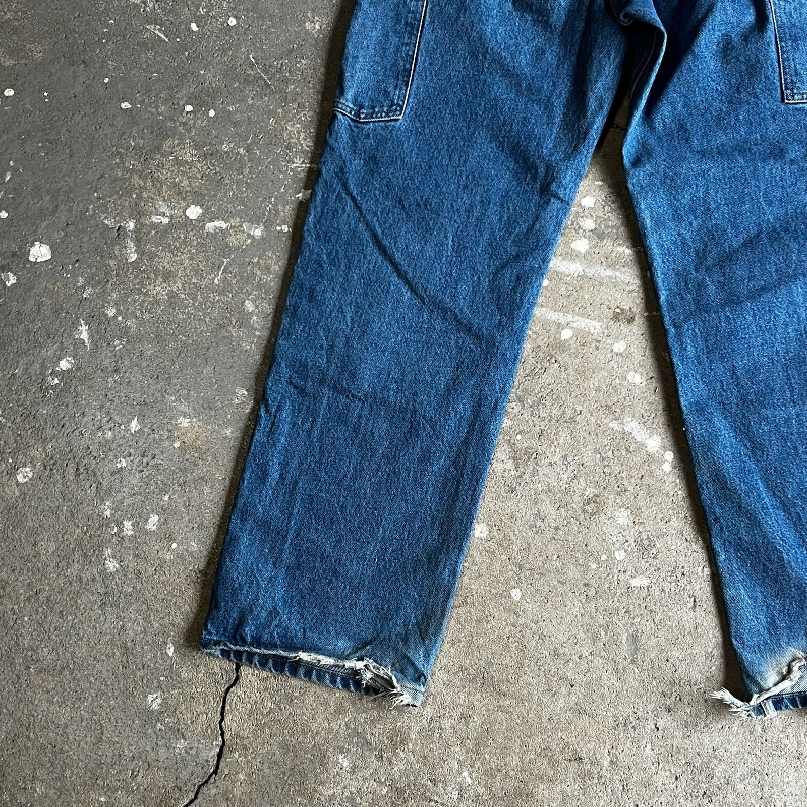 Carhartt × Vintage Carhartt denim blue jean double knee work carpenter pants Size US 29 - 6 Thumbnail