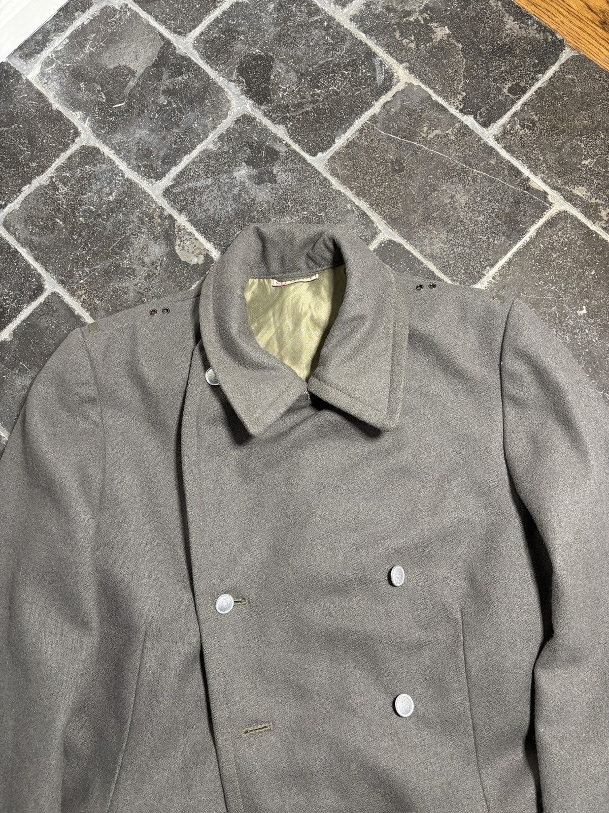 Vintage 1970s East German Military Vintage Wool Coat Trench Army 60s Size US M / EU 48-50 / 2 - 5 Thumbnail