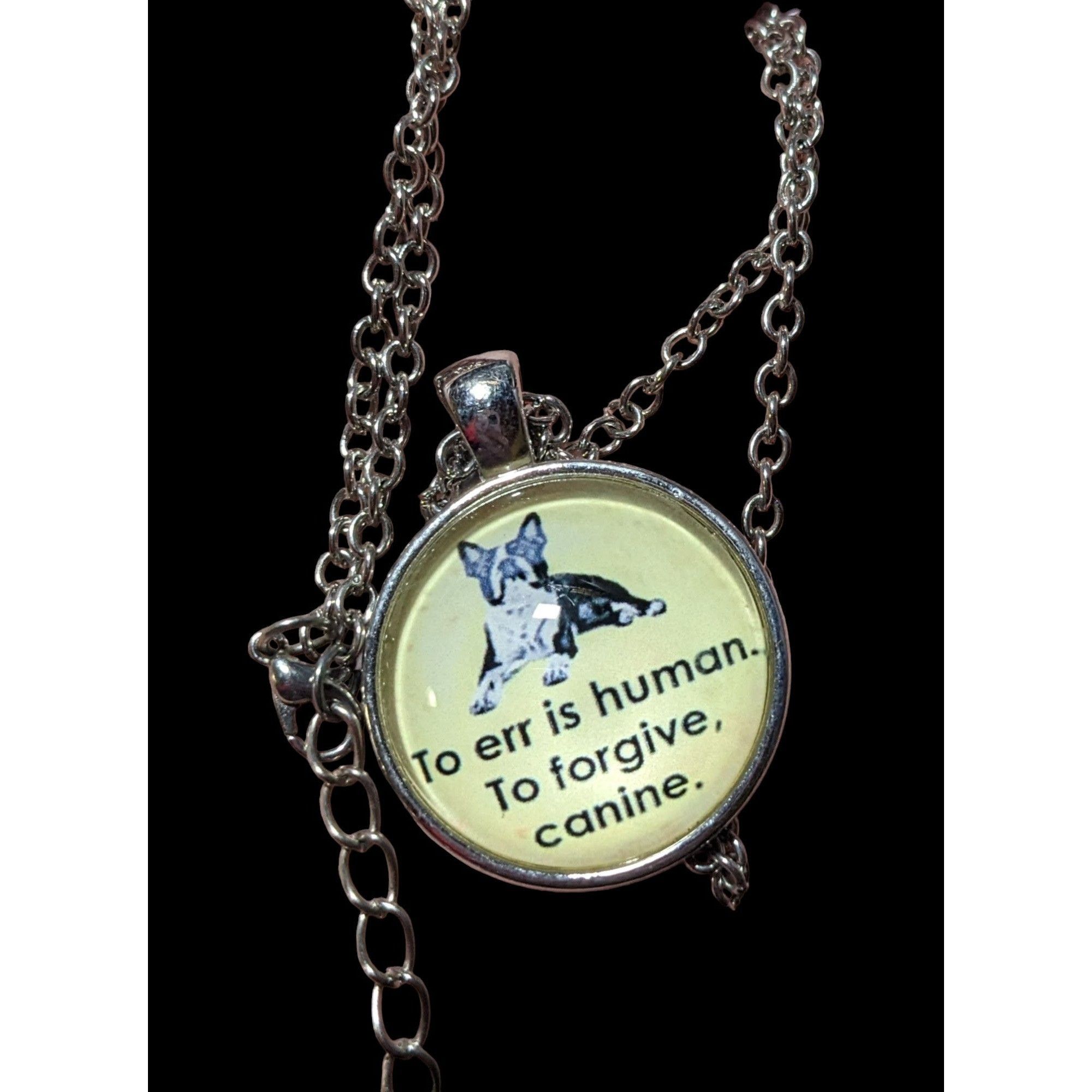 Other Yellow And Silver Dog Lover Pendant Necklace Size ONE SIZE - 4 Thumbnail