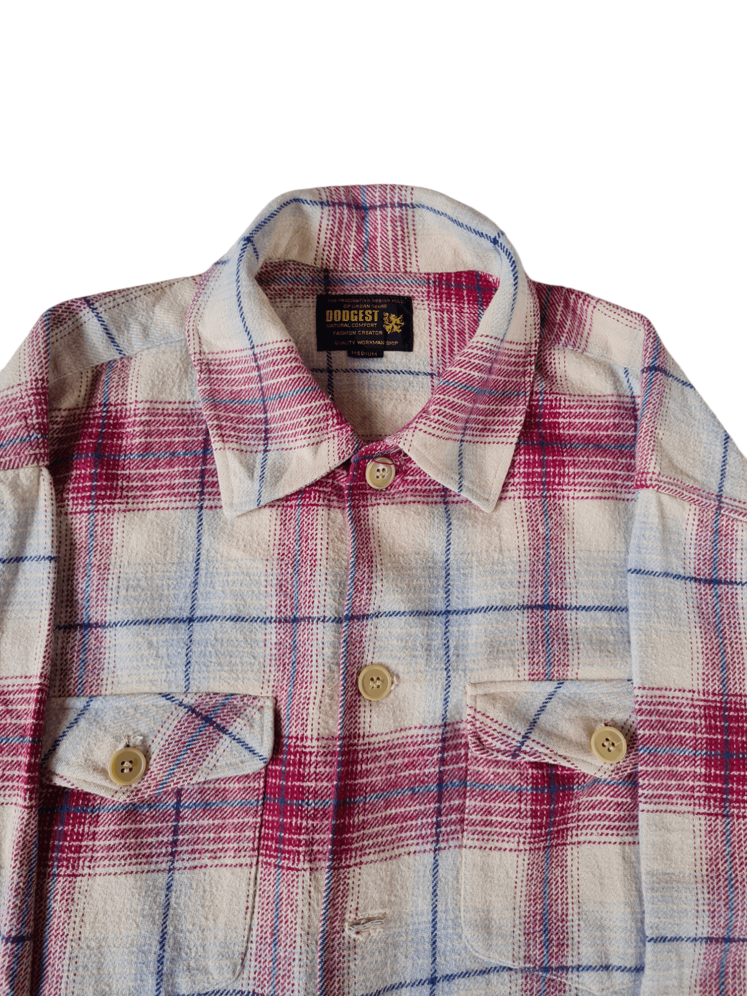 Flannel × Vintage Vtg Dodgest Flannel Jacket Size US M / EU 48-50 / 2 - 3 Thumbnail