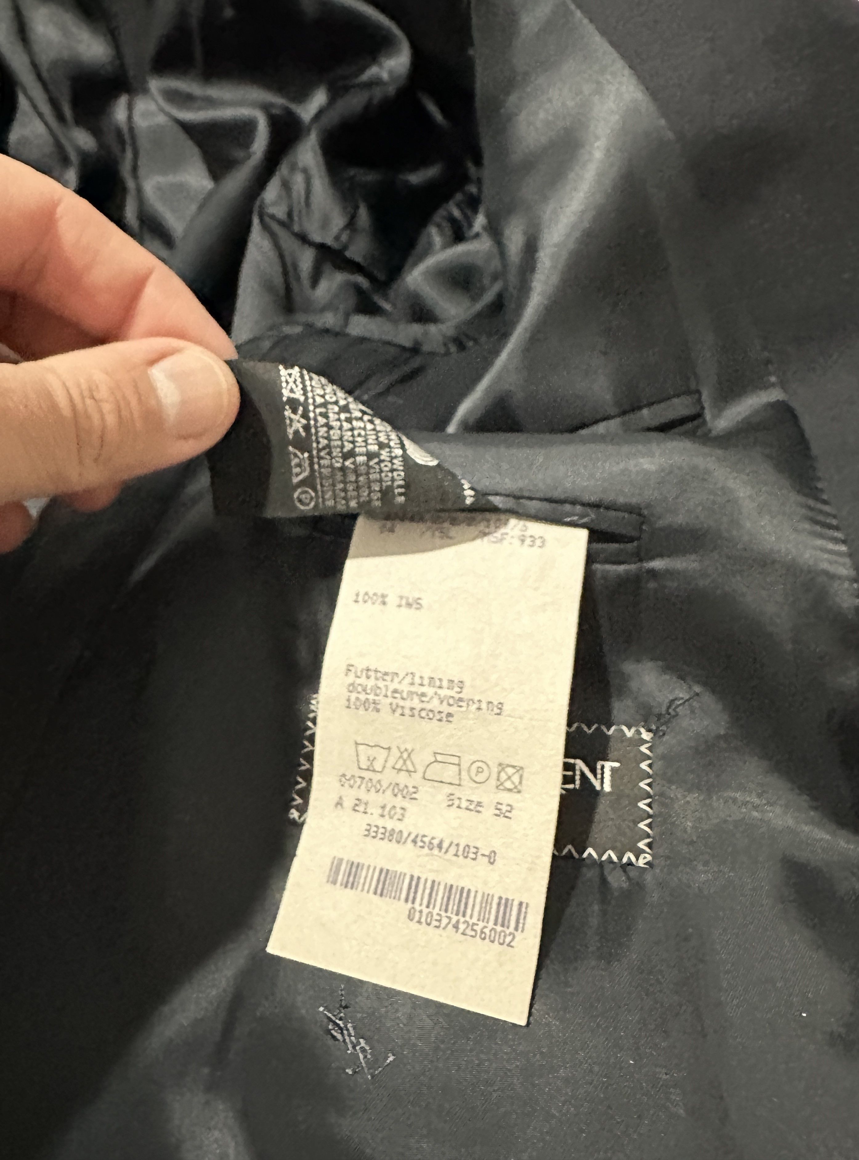 Yves Saint Laurent Black wool blazer Size 52L - 6 Thumbnail