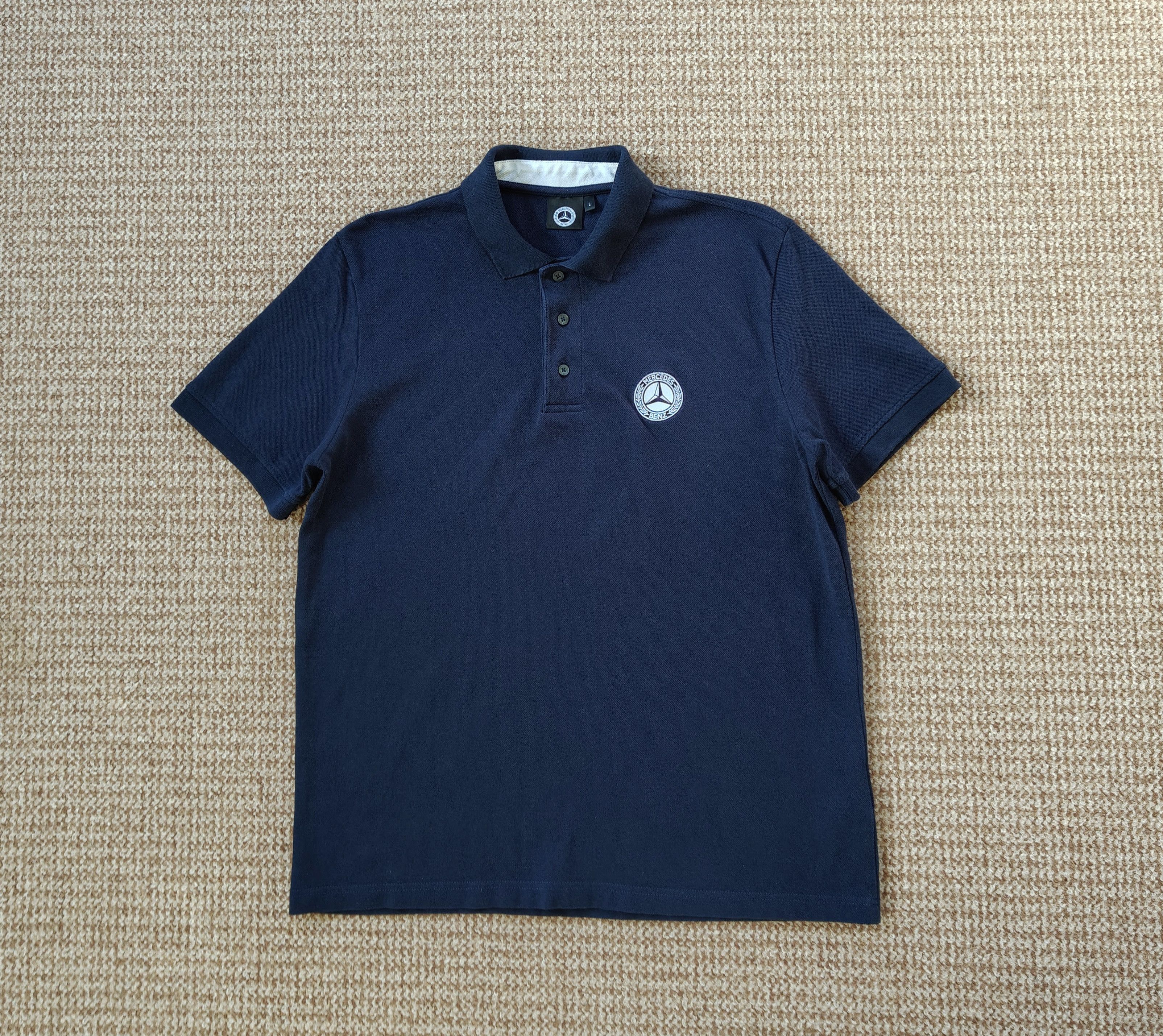 Mercedes-Benz Mercedes Benz Men's Polo T Shirt Retro Logo sz L Size US L / EU 52-54 / 3 - 1 Thumbnail