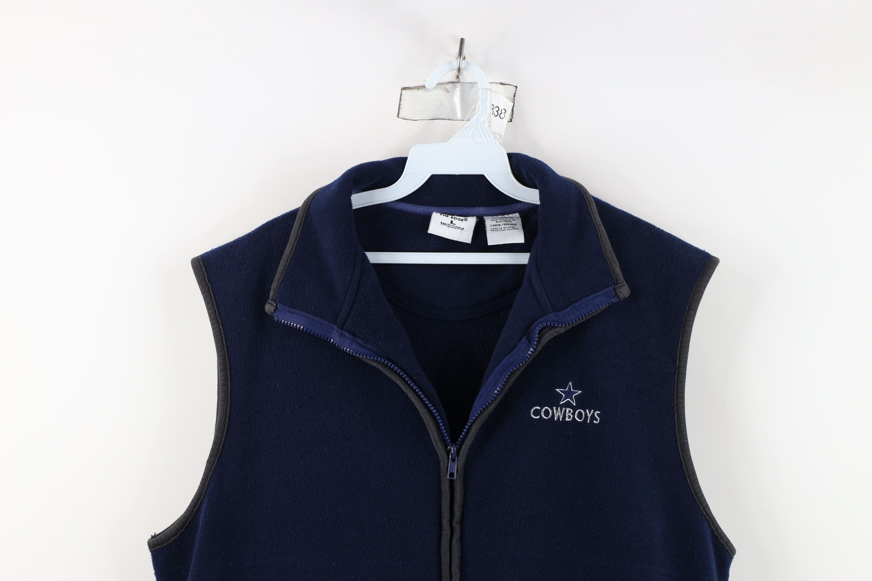 Vintage Vintage Y2K 2000 Dallas Cowboys Football Fleece Vest Jacket Size L / US 10 / IT 46 - 2 Thumbnail
