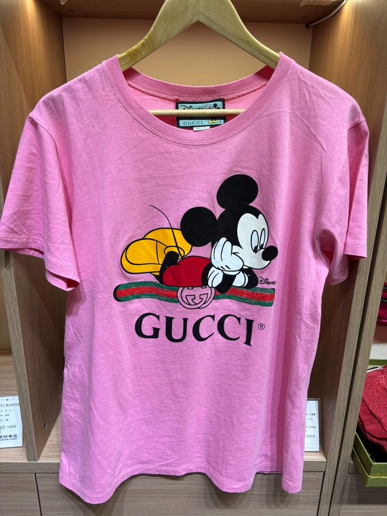 Gucci Disney Mickey Mouse Pink T-Shirt