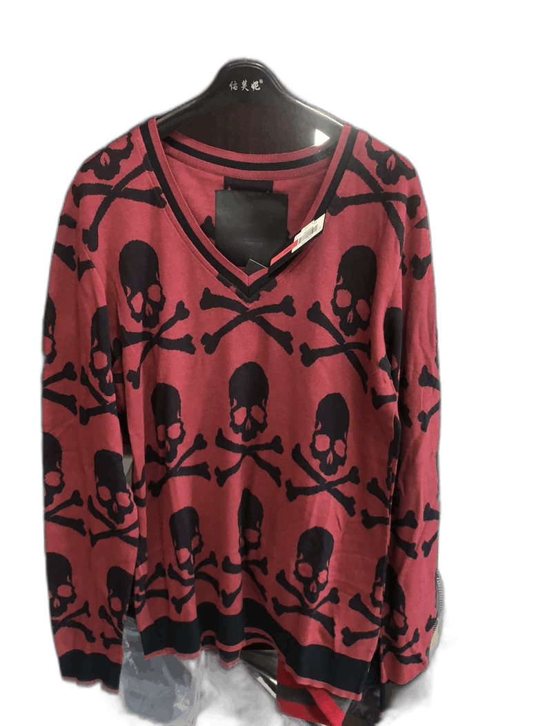 Moncler Skull and Crossbones Long Sleeve Shirt Size US M / EU 48-50 / 2 - 1 Thumbnail